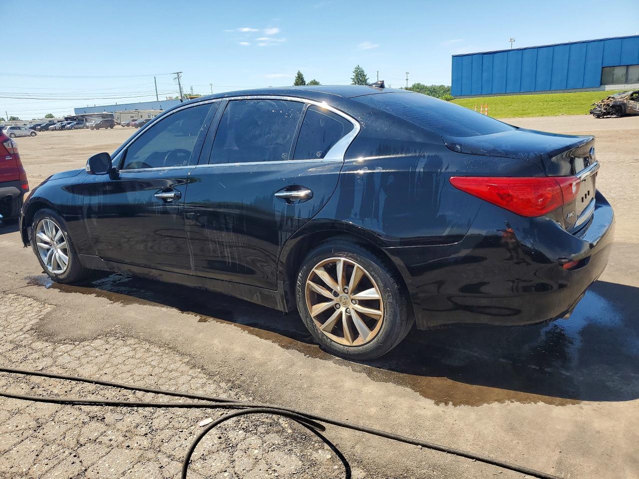 2015 Infiniti Q50 Base Black vin: JN1BV7AR5FM414122