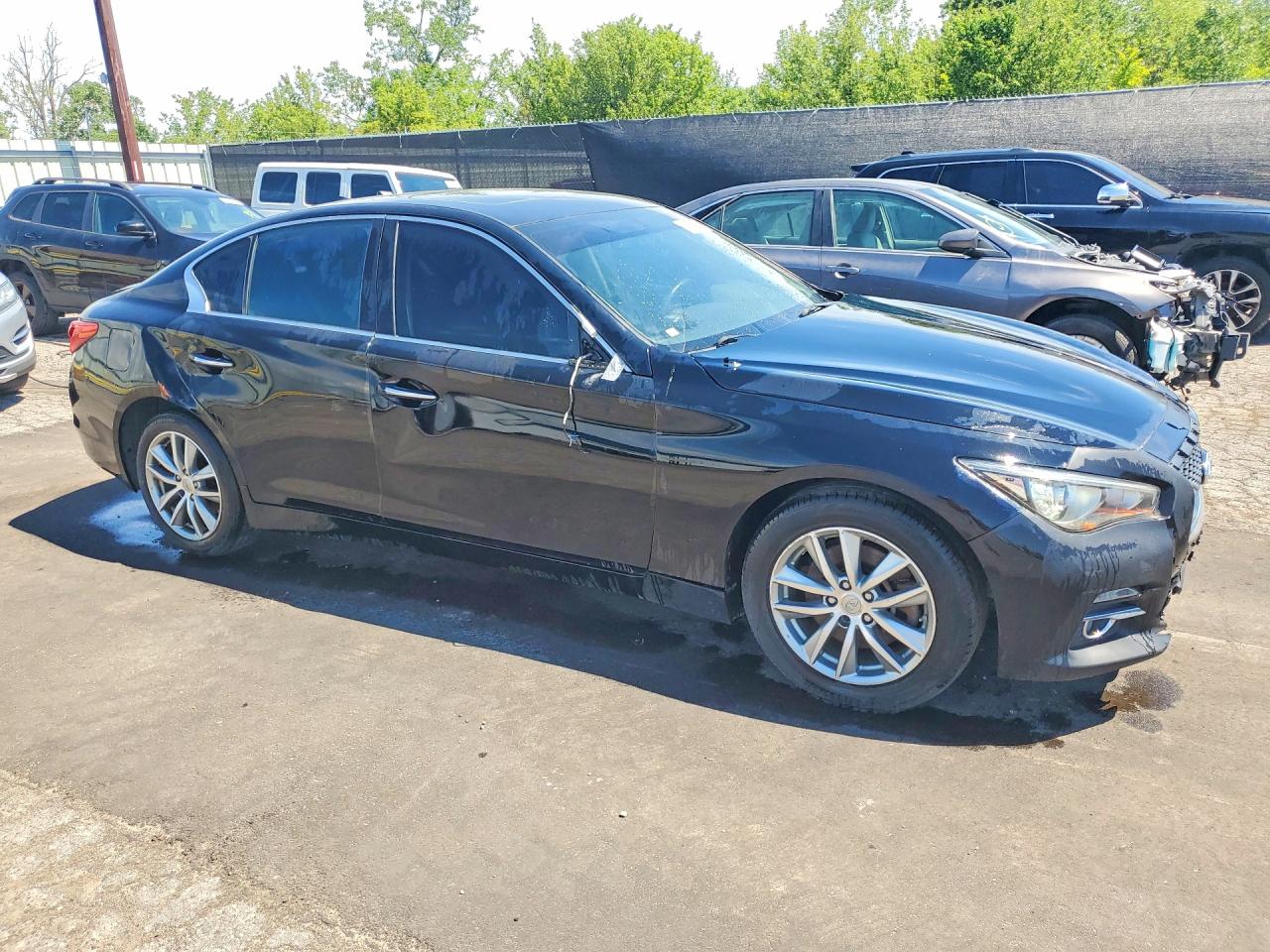 2015 Infiniti Q50 Base Black vin: JN1BV7AR5FM414122