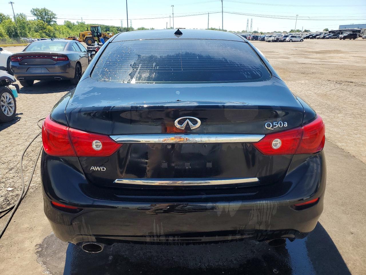 2015 Infiniti Q50 Base Black vin: JN1BV7AR5FM414122