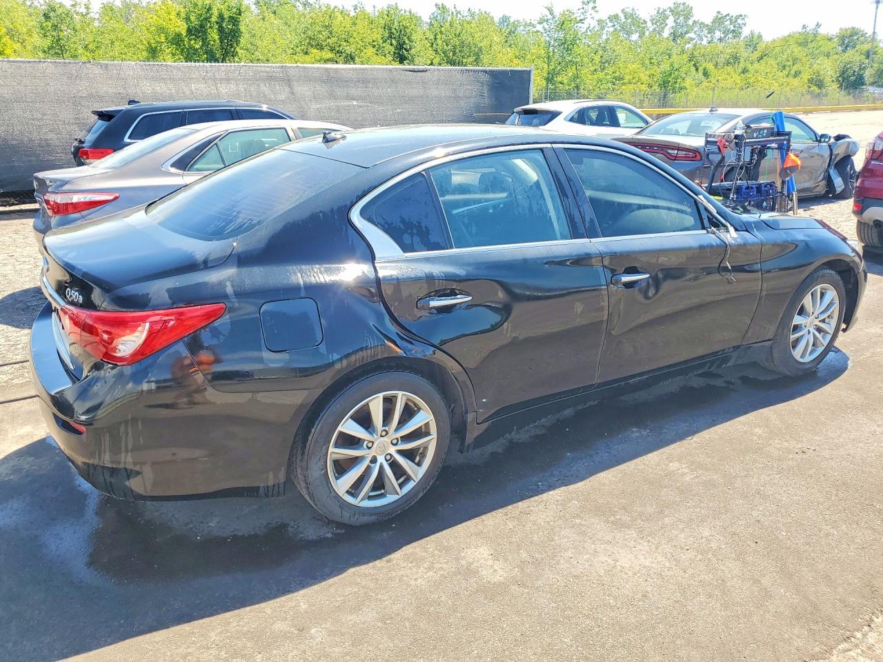 2015 Infiniti Q50 Base Black vin: JN1BV7AR5FM414122