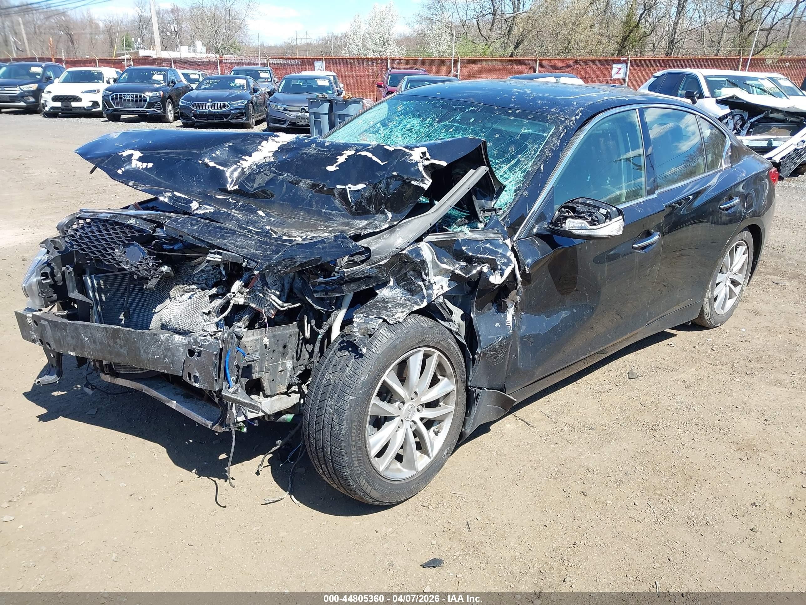 2015 Infiniti Q50   Black vin: JN1BV7AR5FM415108
