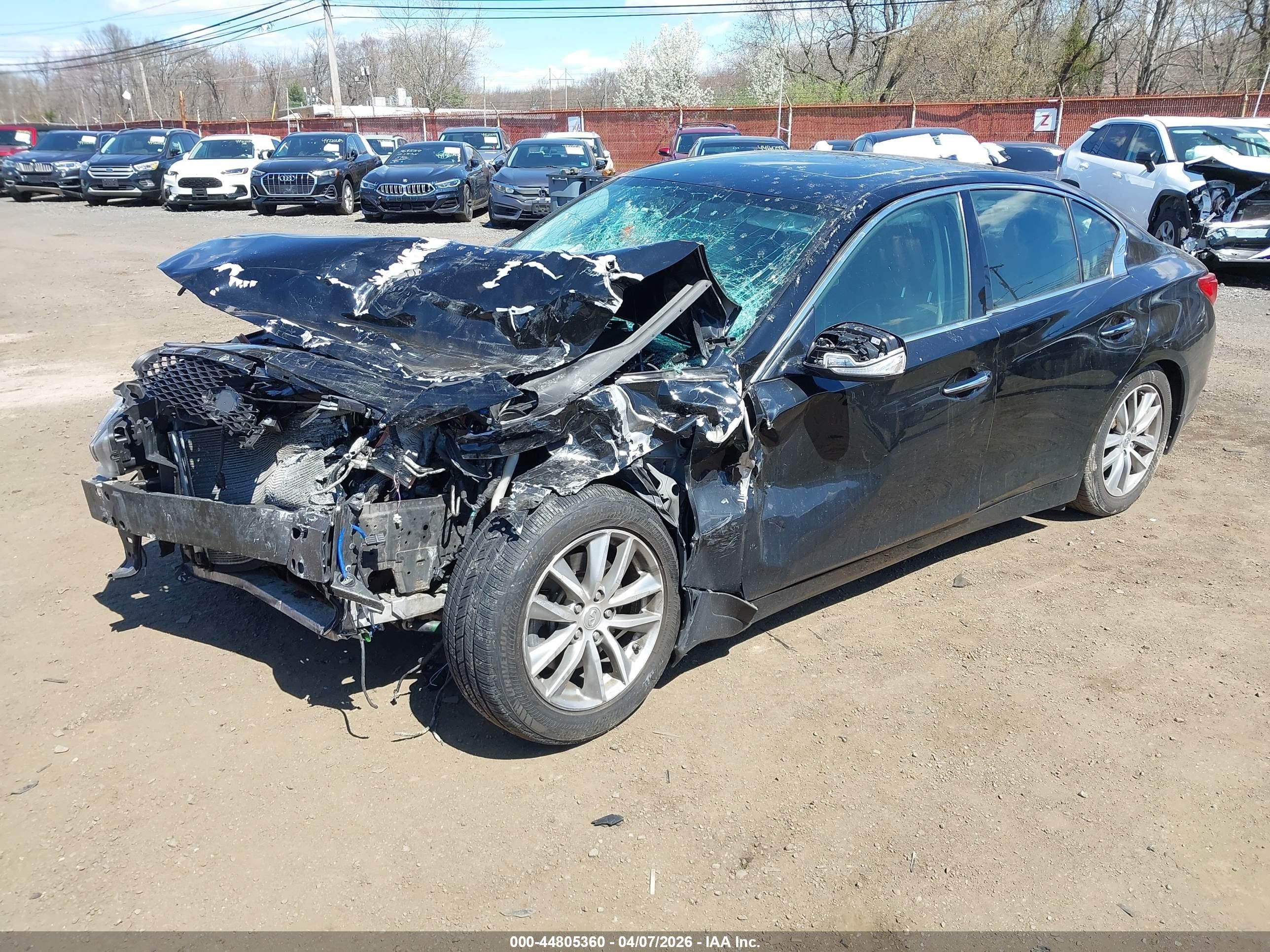 2015 Infiniti Q50   Black vin: JN1BV7AR5FM415108