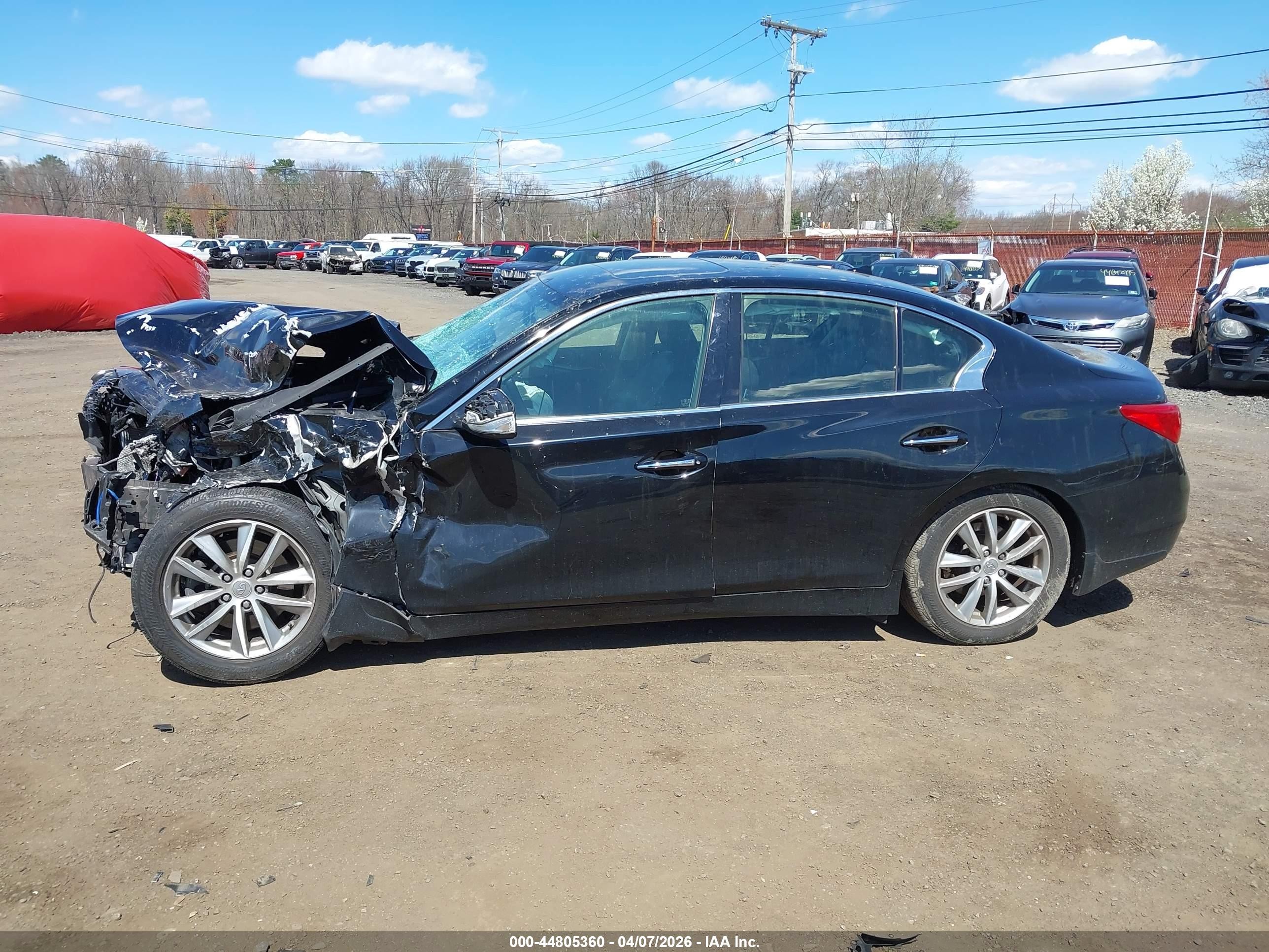 2015 Infiniti Q50   Black vin: JN1BV7AR5FM415108