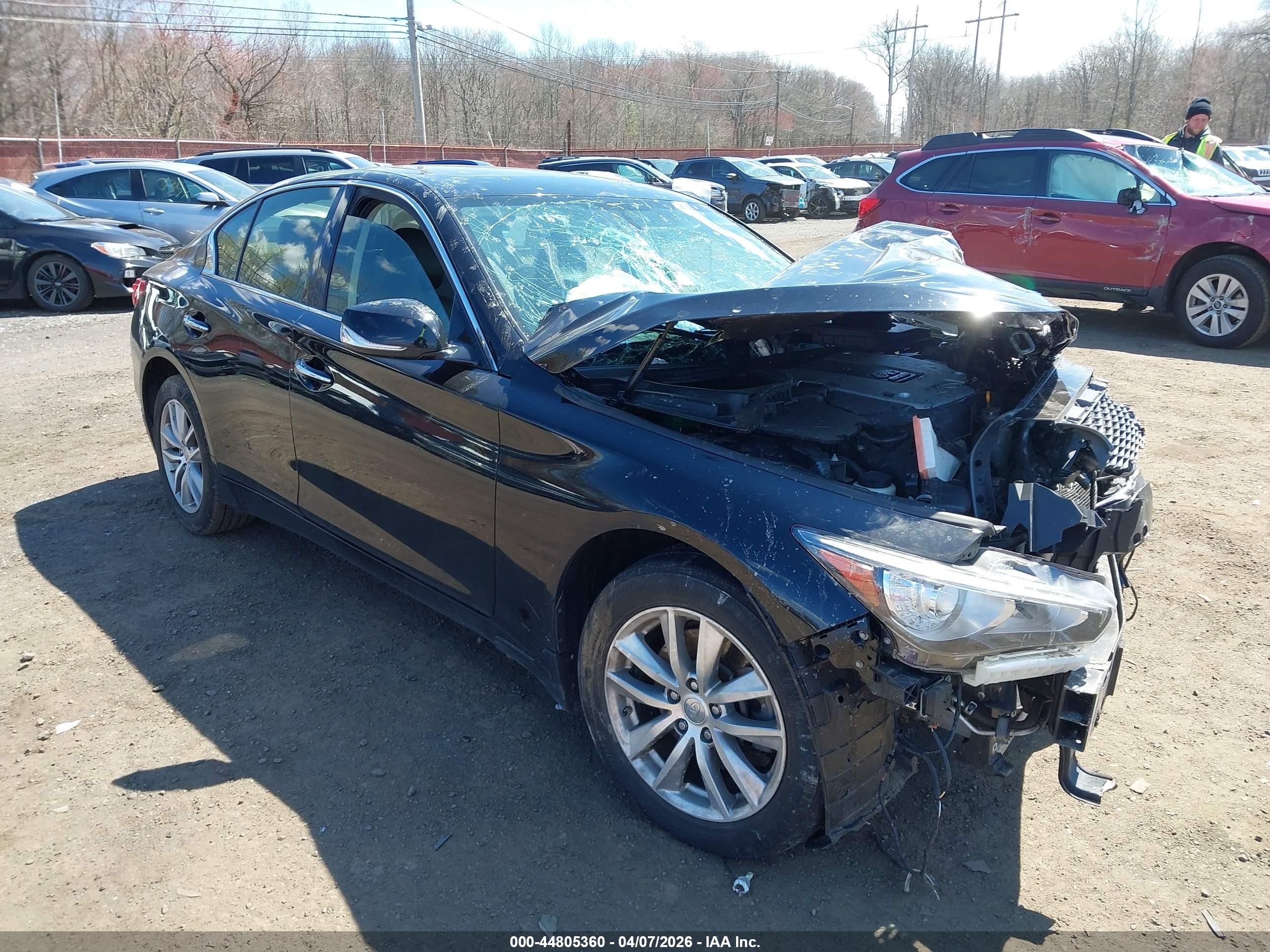 2015 Infiniti Q50   Black vin: JN1BV7AR5FM415108