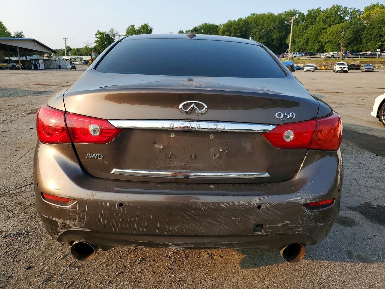 2015 Infiniti Q50 Premium Brown vin: JN1BV7AR5FM417523