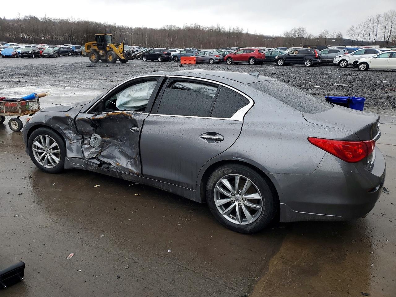 2015 Infiniti Q50 Premium Gray vin: JN1BV7AR5FM418123