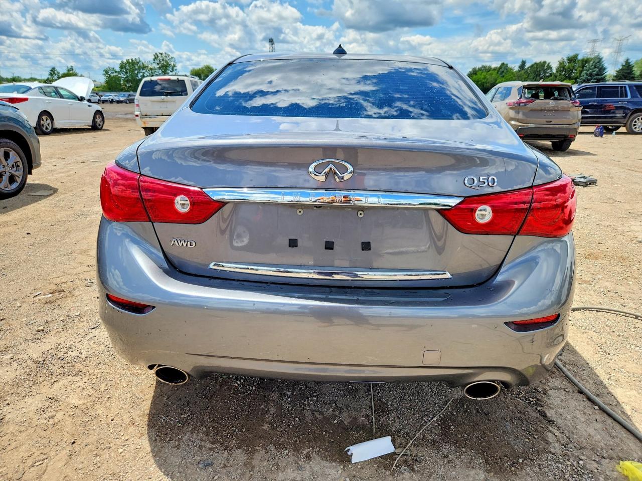 2015 Infiniti Q50 Premium Серый vin: JN1BV7AR5FM420132