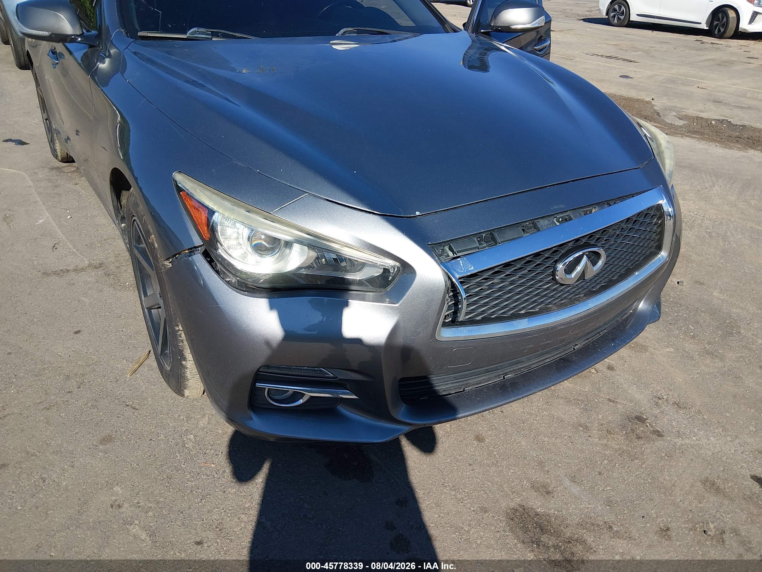 2015 Infiniti Q50 Premium Silver vin: JN1BV7AR5FM421362