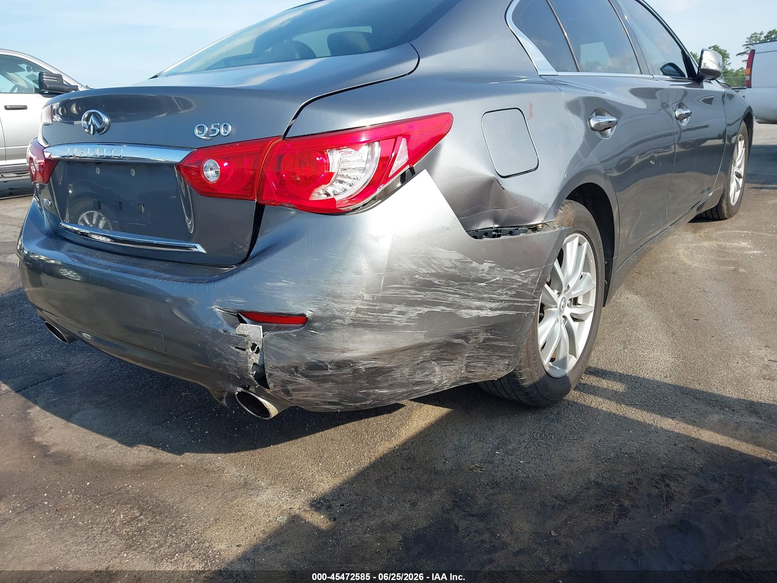 2015 Infiniti Q50 Premium Серый vin: JN1BV7AR5FM421510