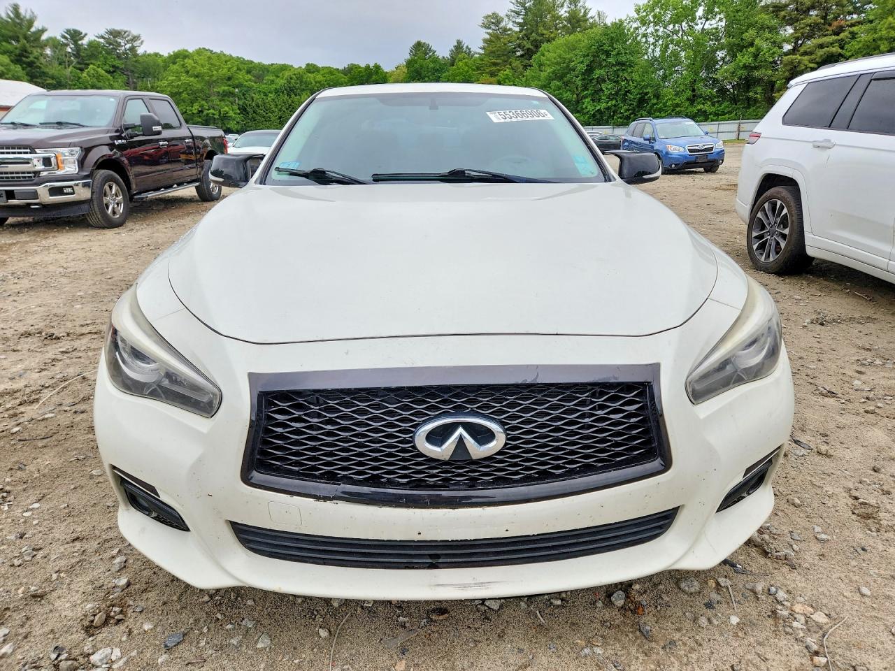 2015 Infiniti Q50 Premium White vin: JN1BV7AR5FM422009