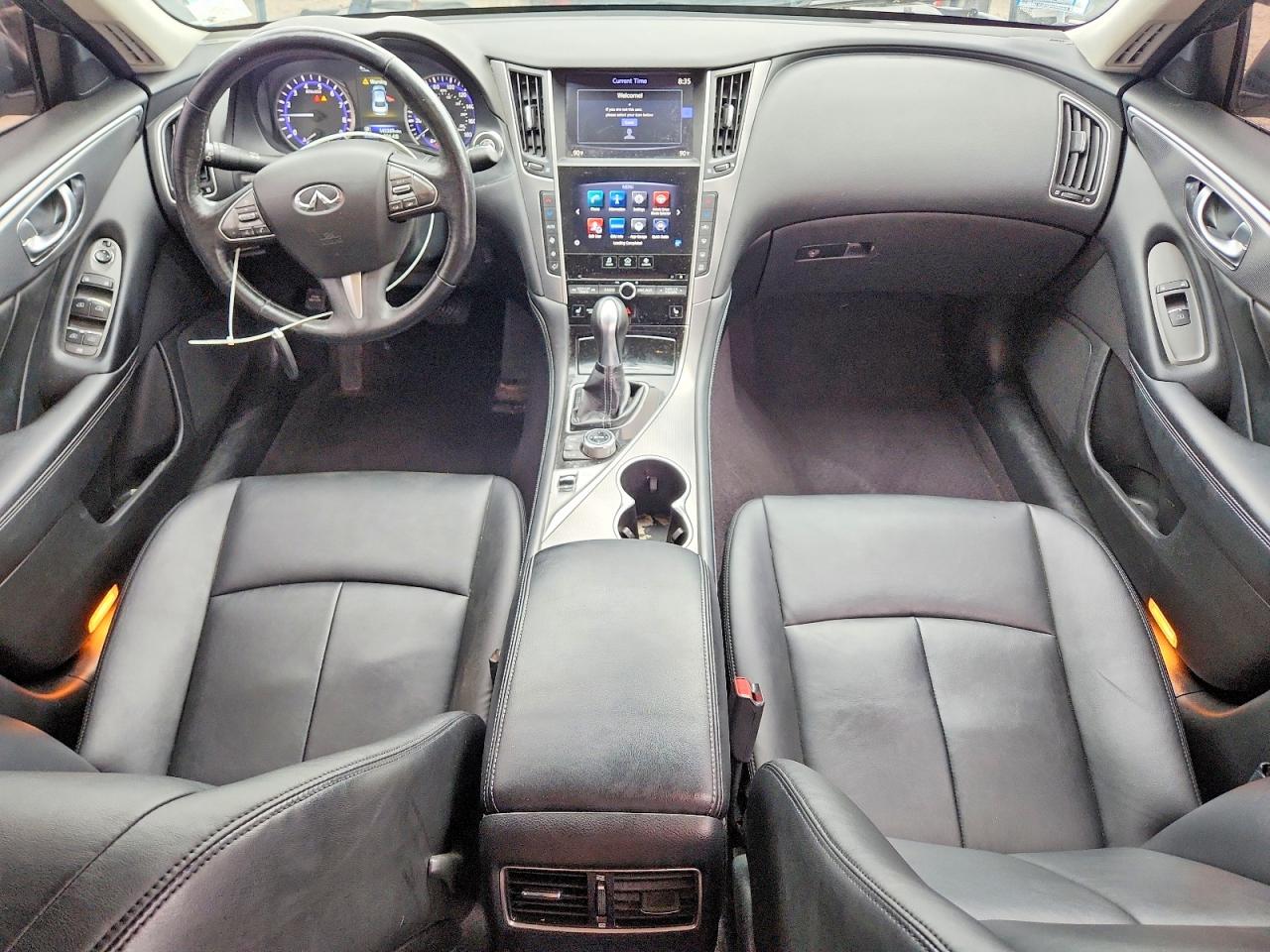 2015 Infiniti Q50 Premium White vin: JN1BV7AR5FM422009