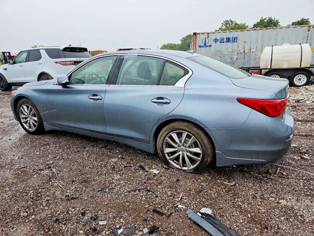 2015 Infiniti Q50 Premium Blue vin: JN1BV7AR5FM423466