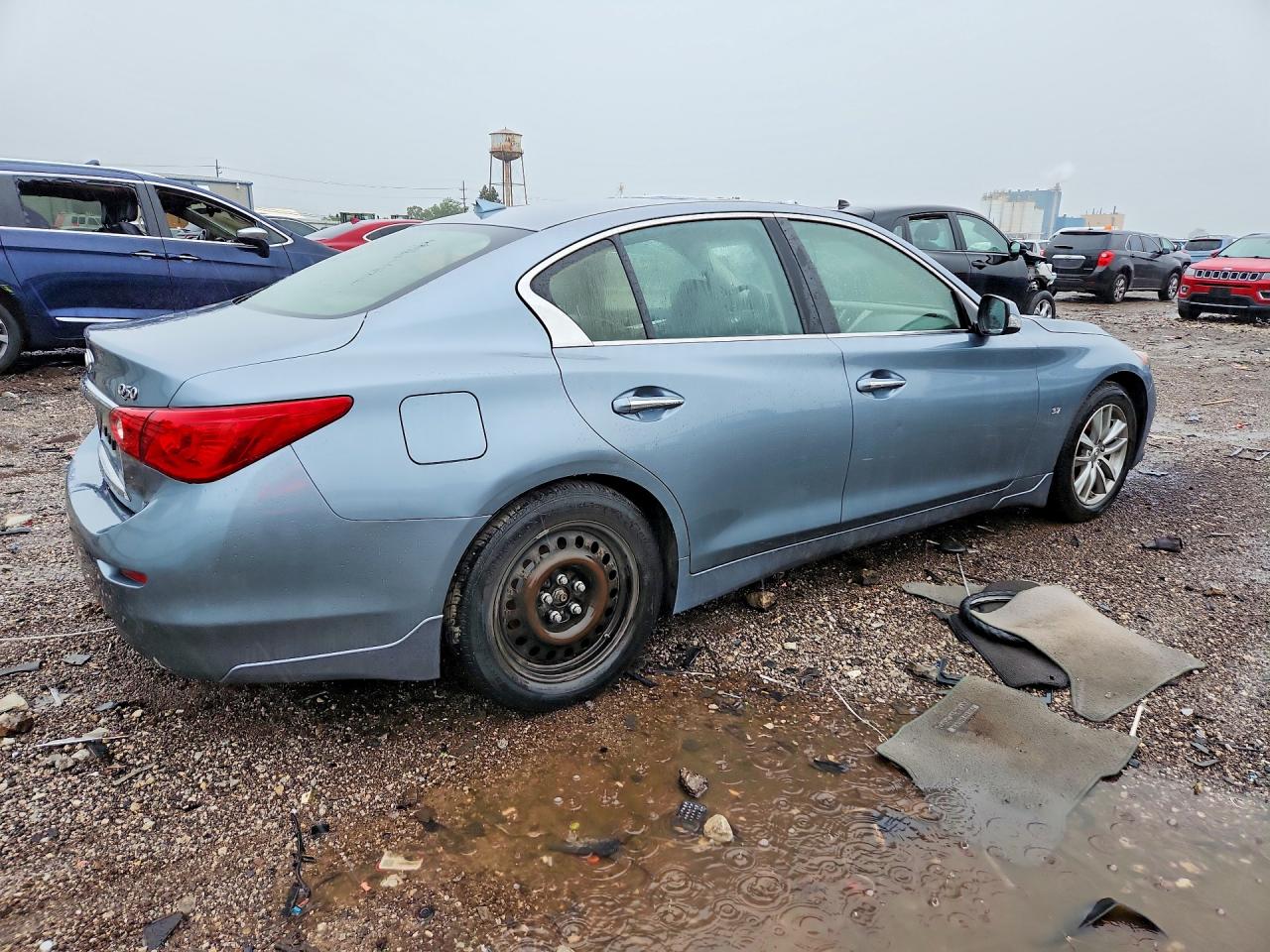 2015 Infiniti Q50 Premium Blue vin: JN1BV7AR5FM423466