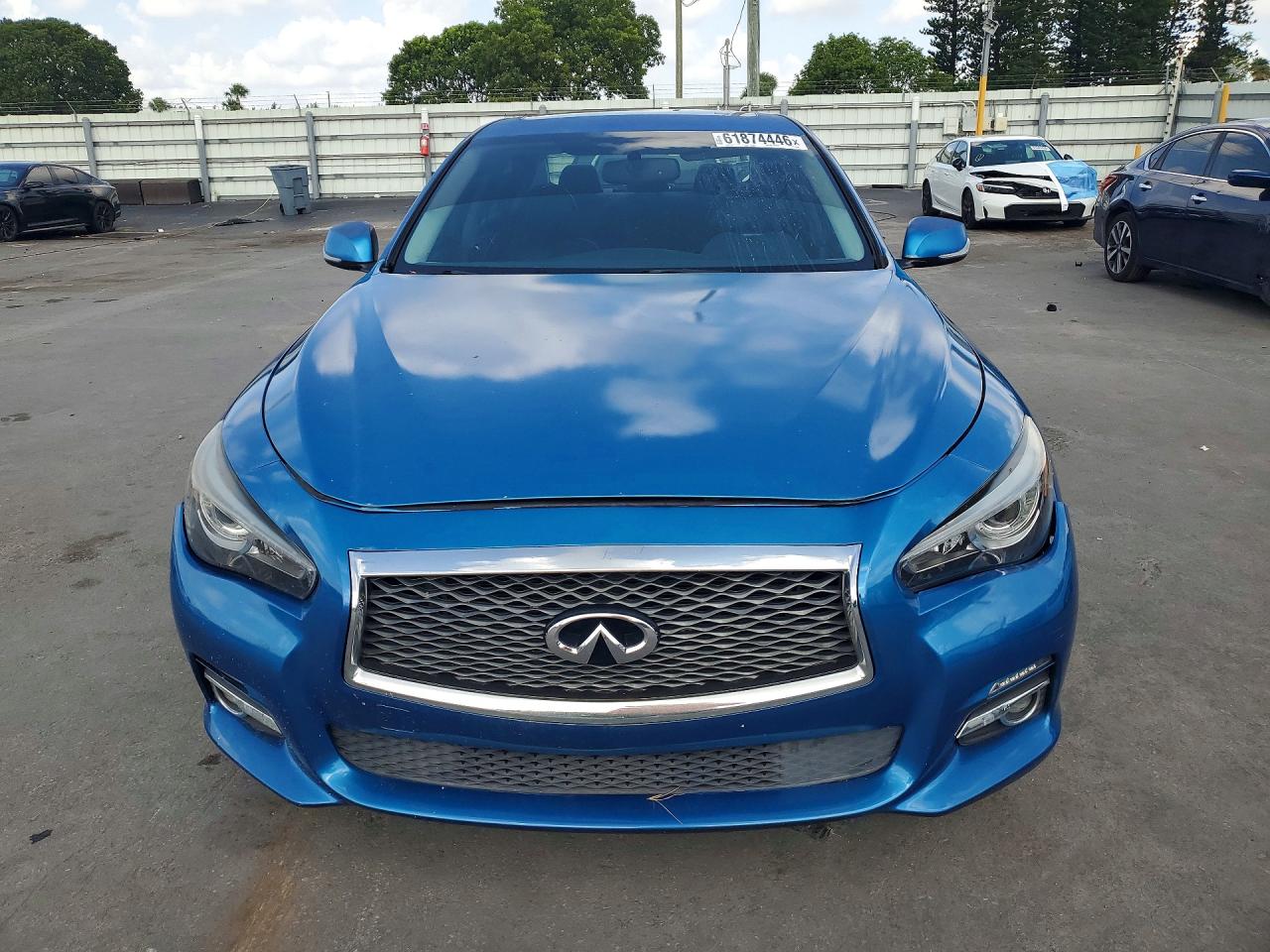 2014 Infiniti Q50 Base Синий vin: JN1BV7AR6EM681199