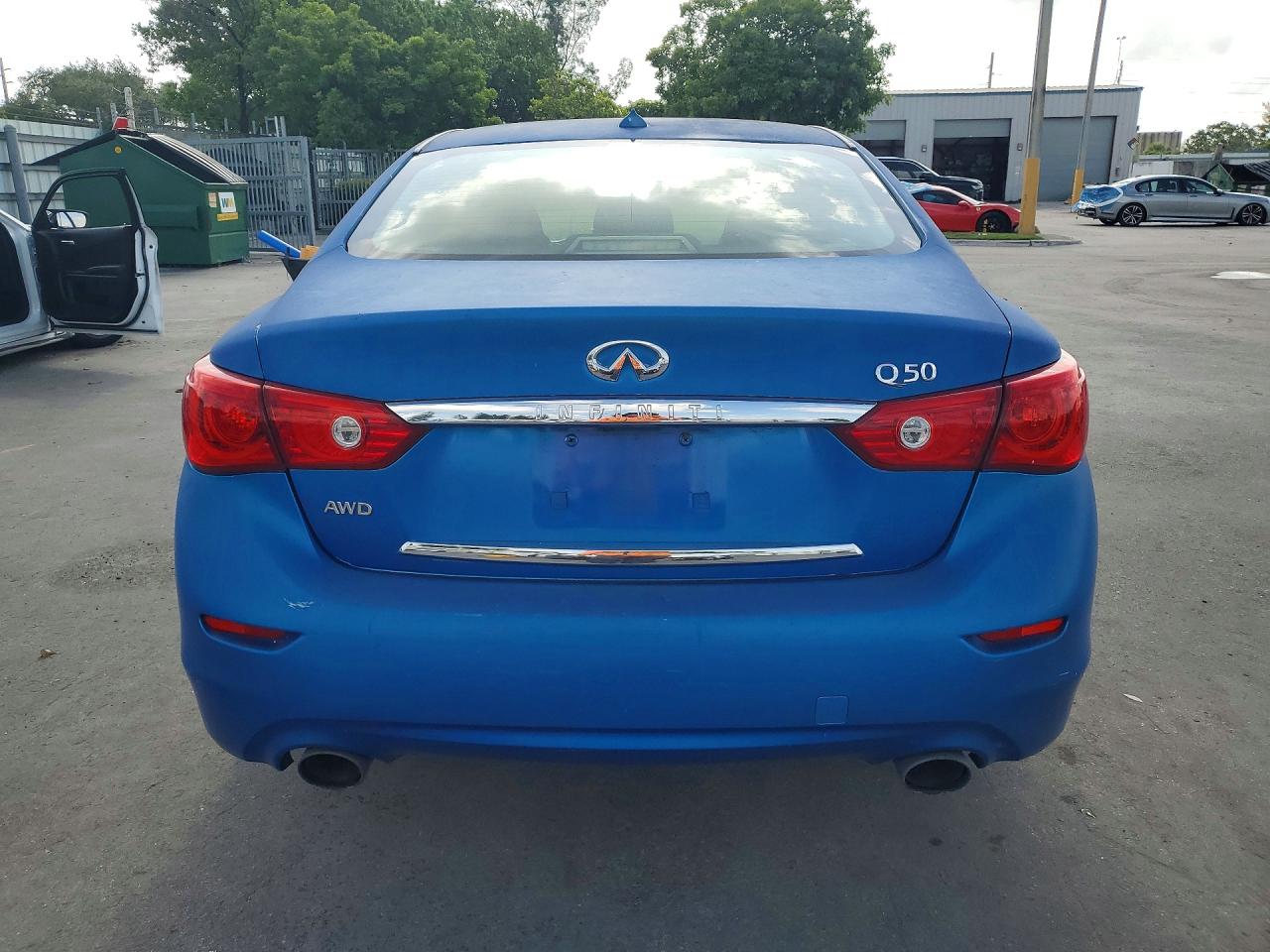 2014 Infiniti Q50 Base Синий vin: JN1BV7AR6EM681199