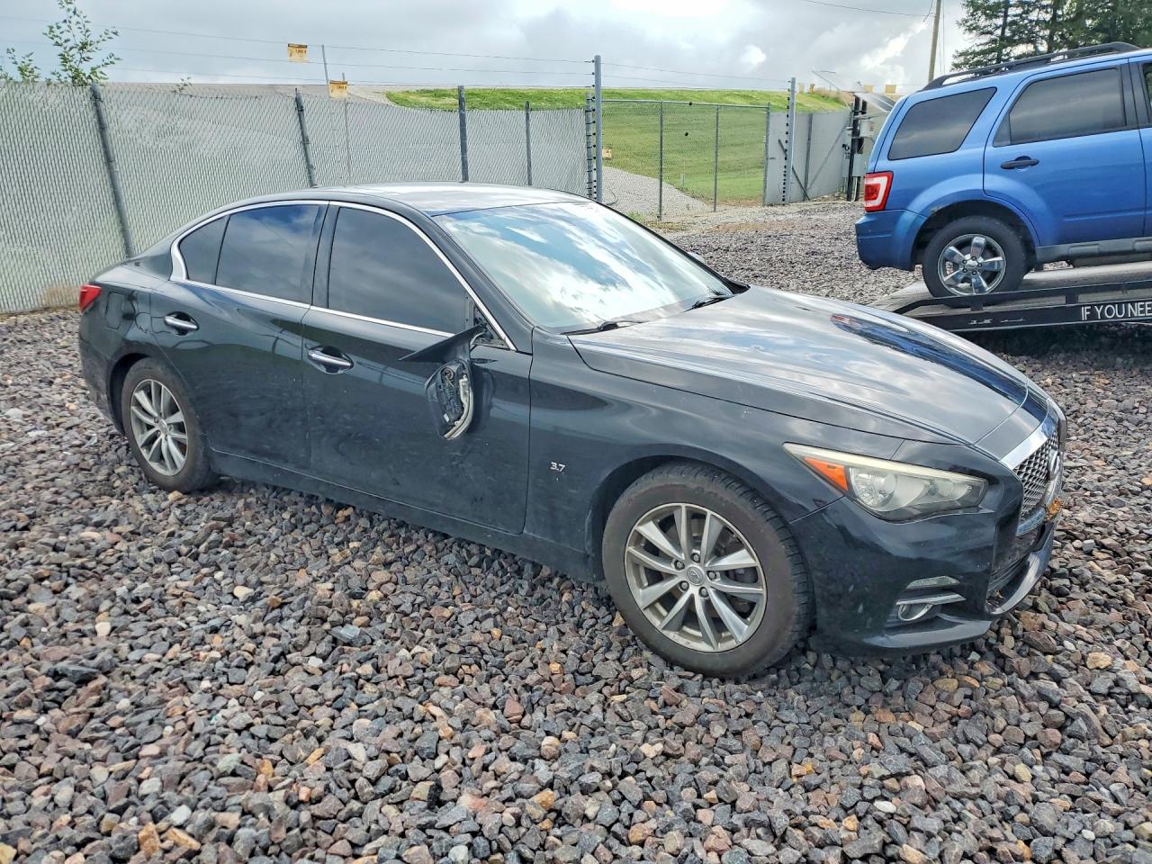 2014 Infiniti Q50 Base Black vin: JN1BV7AR6EM682000