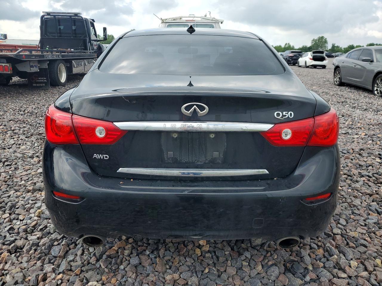 2014 Infiniti Q50 Base Black vin: JN1BV7AR6EM682000