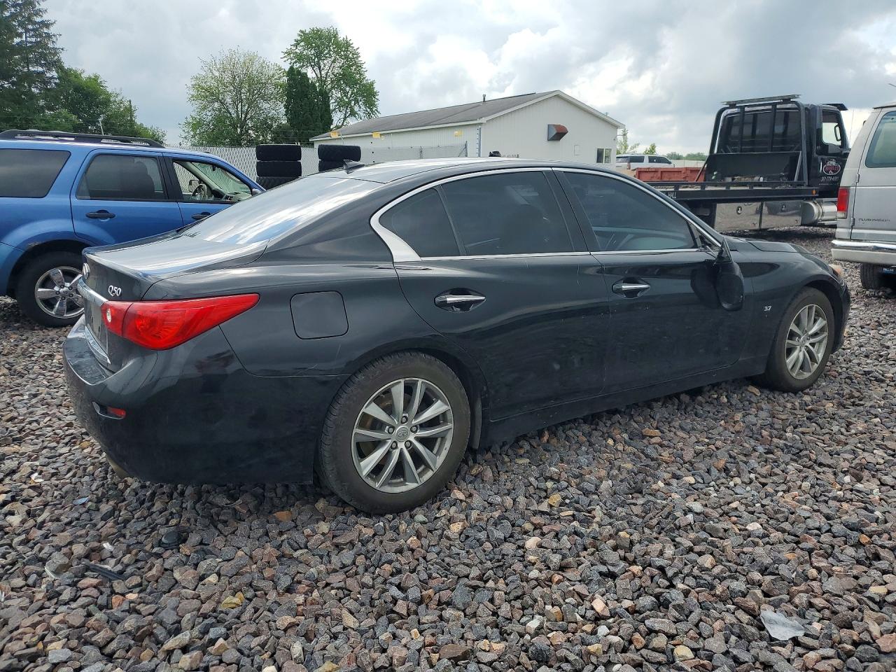 2014 Infiniti Q50 Base Black vin: JN1BV7AR6EM682000