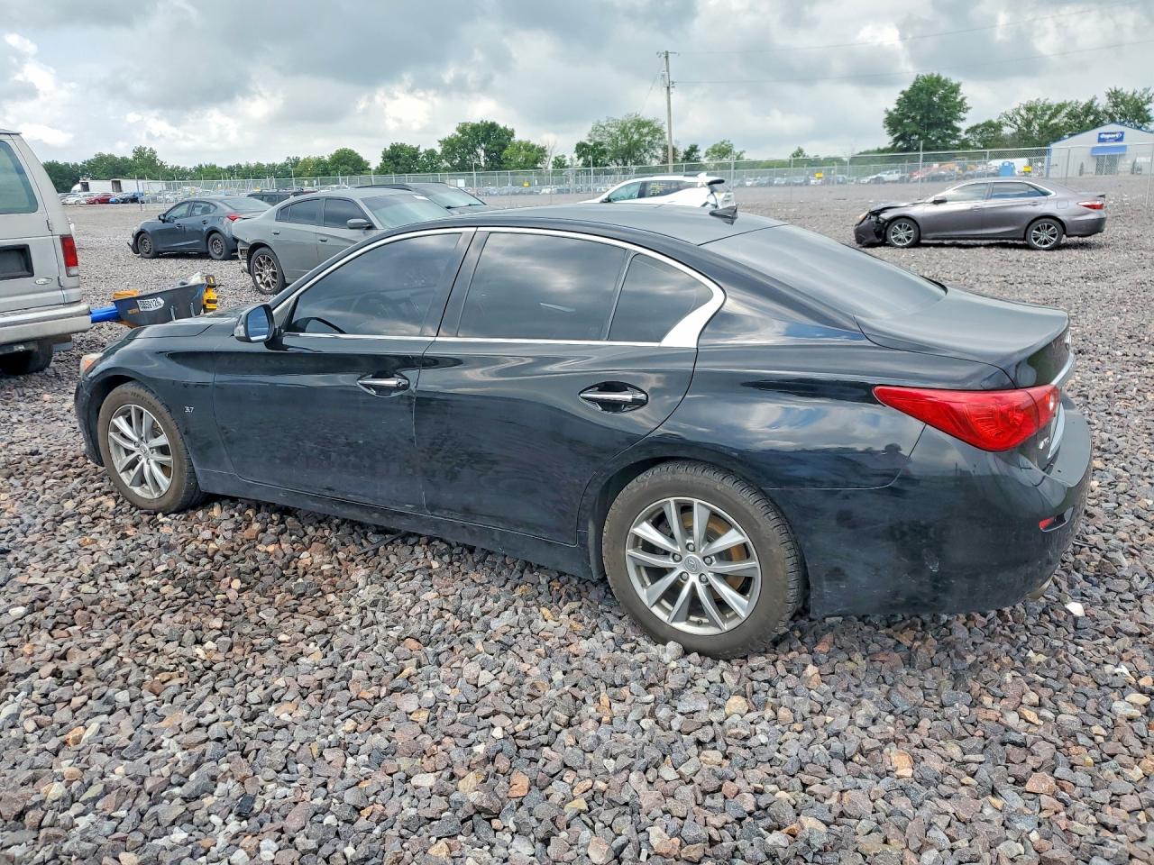 2014 Infiniti Q50 Base Black vin: JN1BV7AR6EM682000