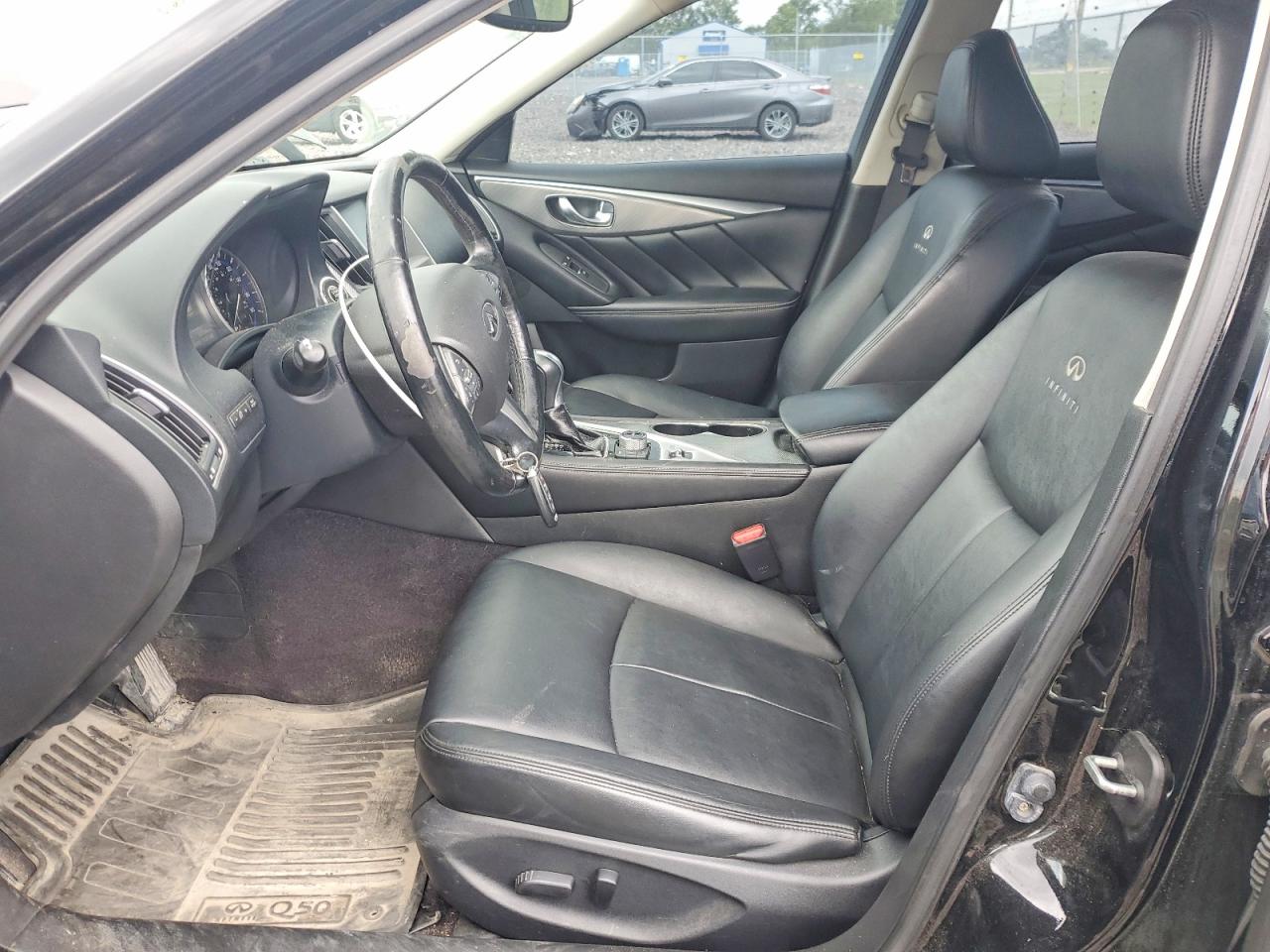 2014 Infiniti Q50 Base Black vin: JN1BV7AR6EM682000