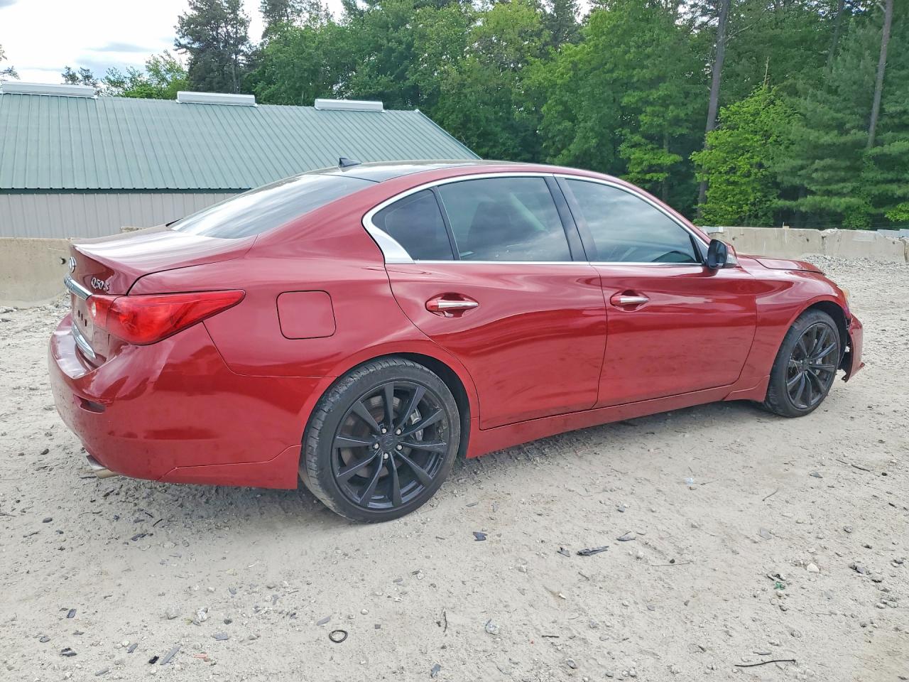 2014 Infiniti Q50 Base Red vin: JN1BV7AR6EM682918