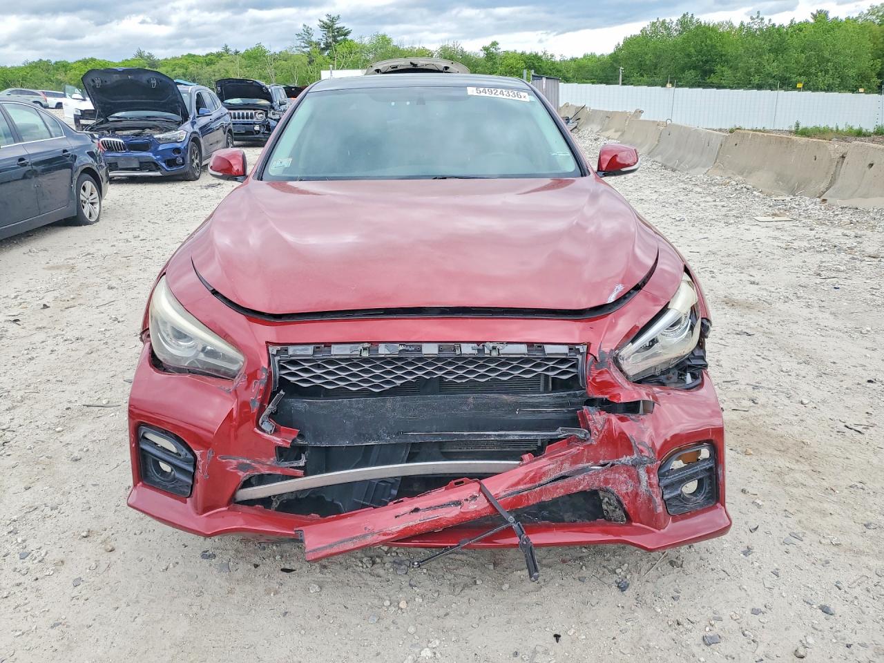 2014 Infiniti Q50 Base Red vin: JN1BV7AR6EM682918