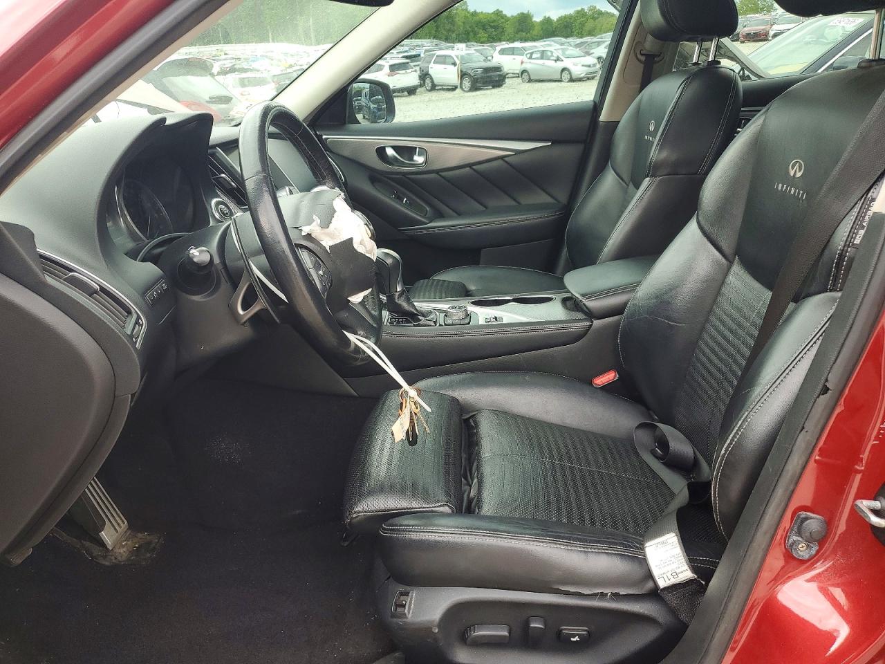 2014 Infiniti Q50 Base Red vin: JN1BV7AR6EM682918