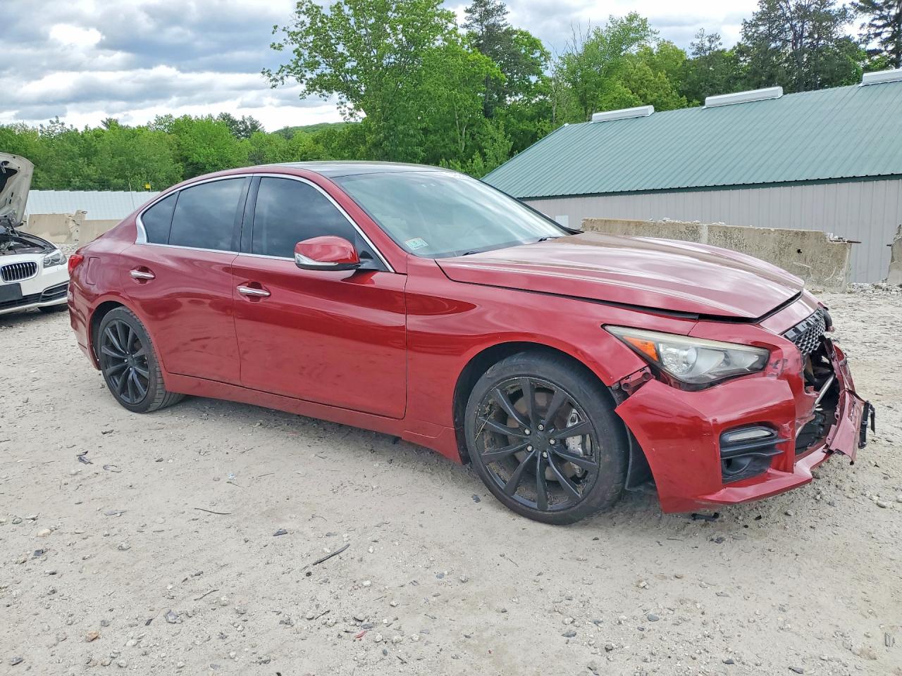 2014 Infiniti Q50 Base Red vin: JN1BV7AR6EM682918