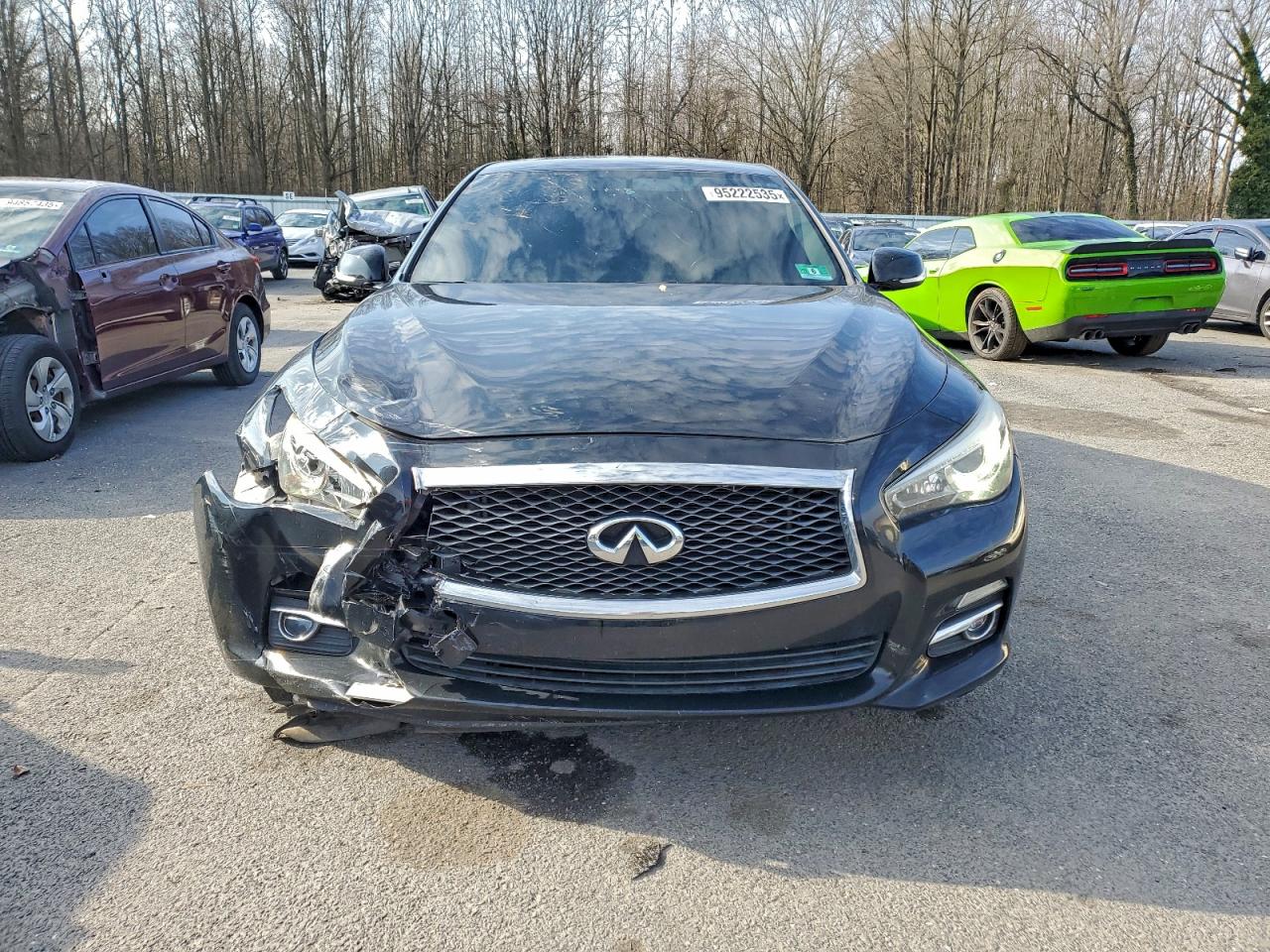 2014 Infiniti Q50 Base Black vin: JN1BV7AR6EM686063