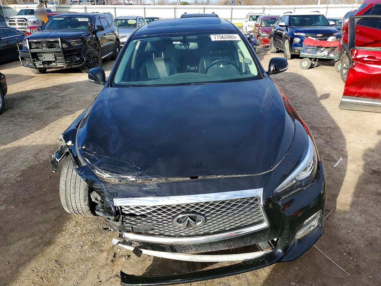 2014 Infiniti Q50 Premium Black vin: JN1BV7AR6EM692588