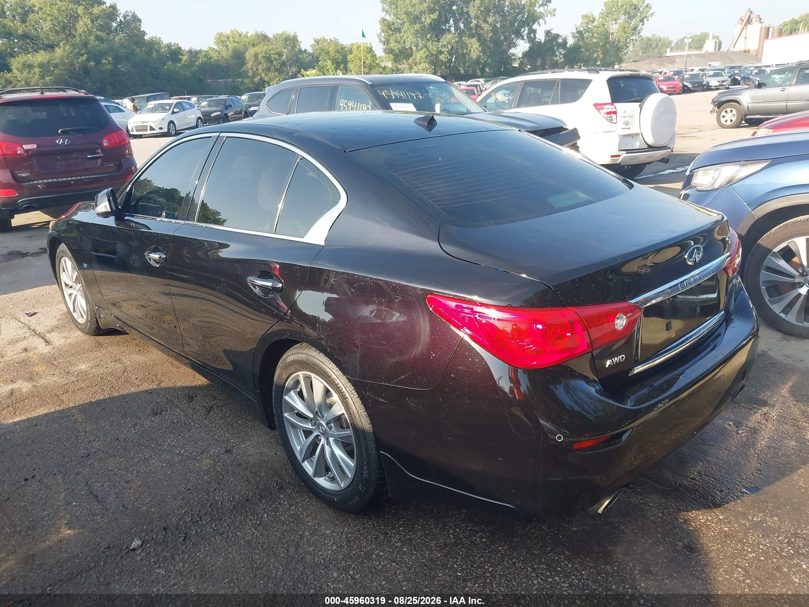 2014 Infiniti Q50 Premium Black vin: JN1BV7AR6EM693613