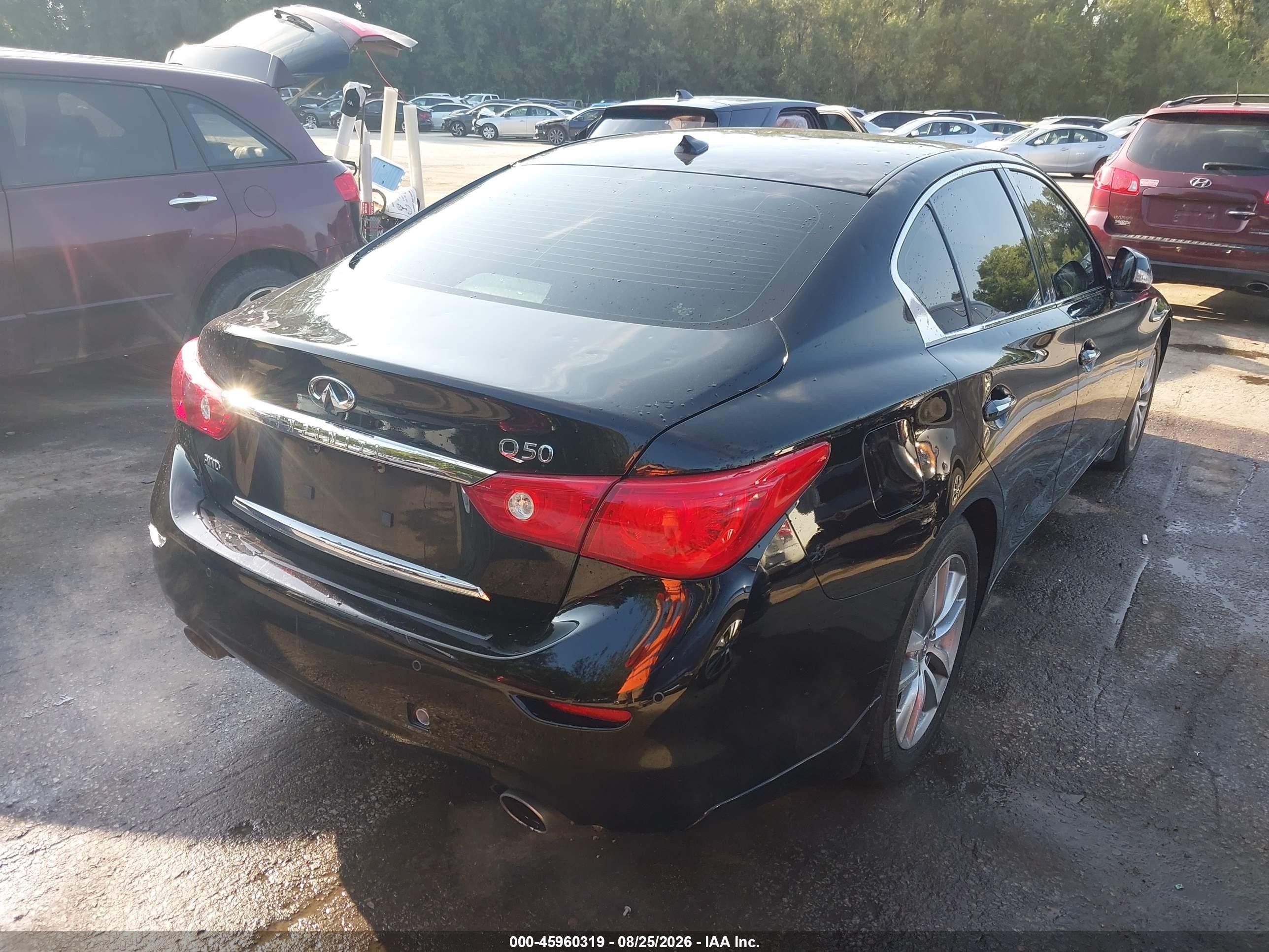 2014 Infiniti Q50 Premium Black vin: JN1BV7AR6EM693613