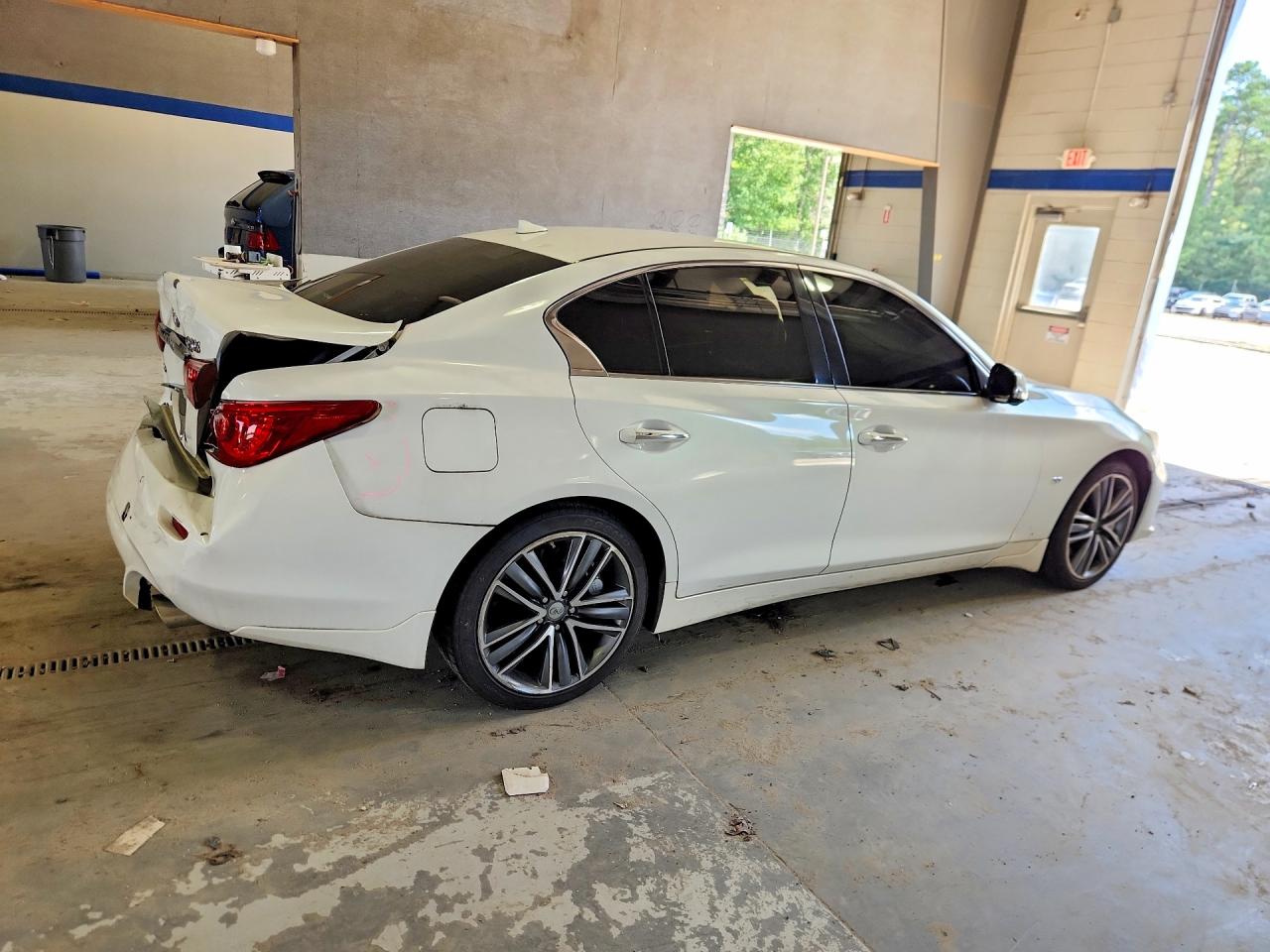 2014 Infiniti Q50 Sport White vin: JN1BV7AR6EM694275