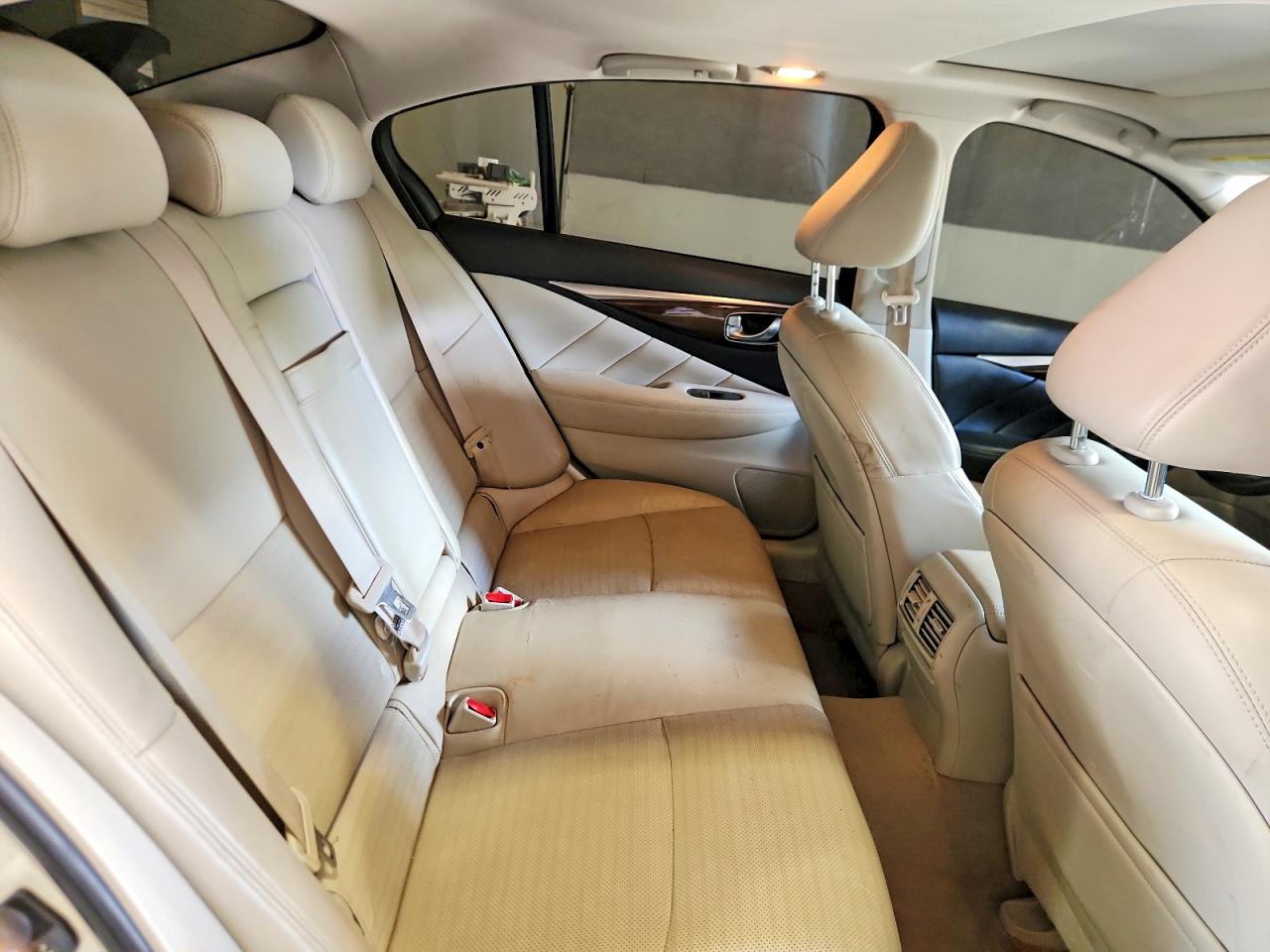 2014 Infiniti Q50 Sport White vin: JN1BV7AR6EM694275