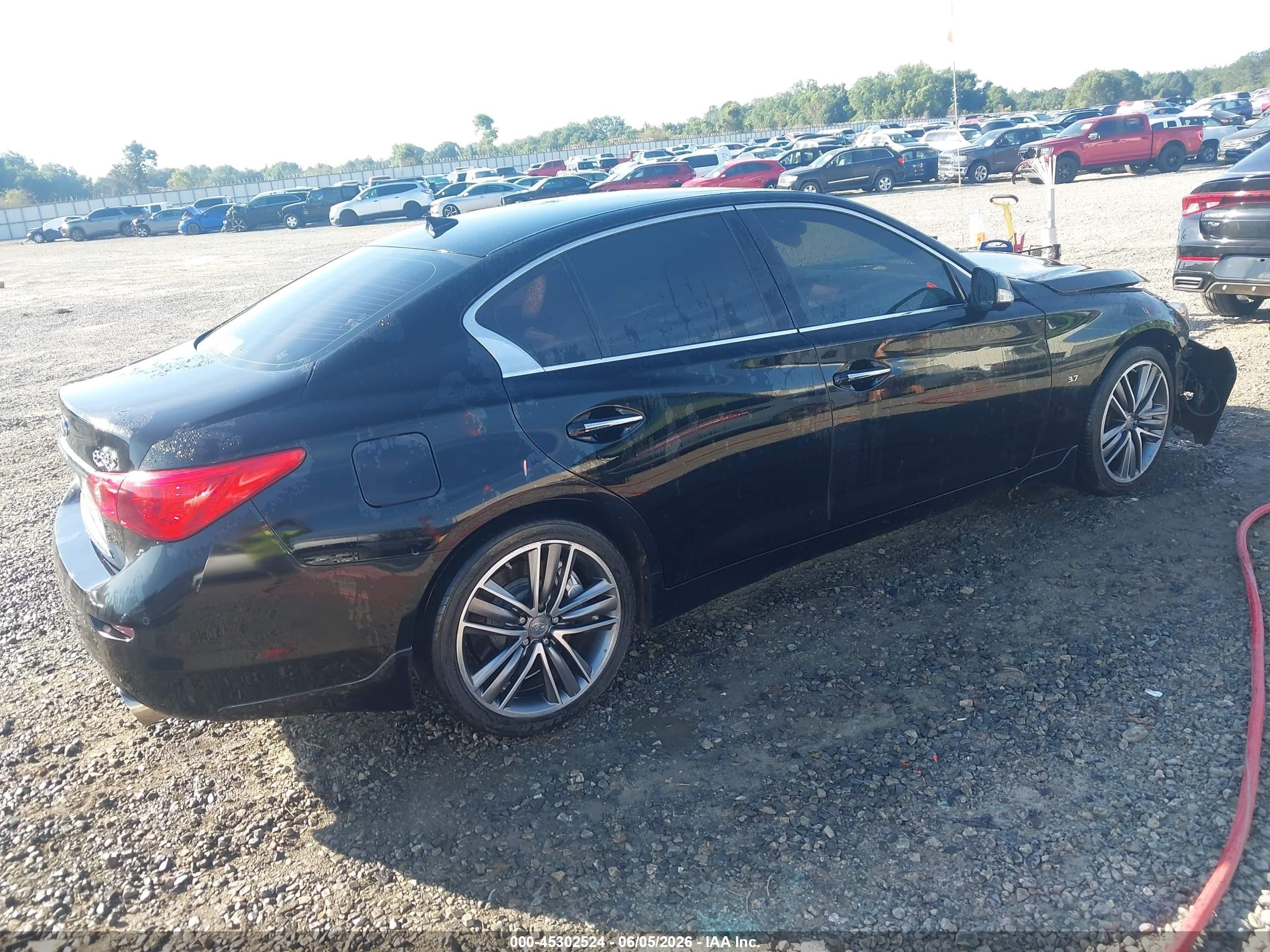 2014 Infiniti Q50 Sport Black vin: JN1BV7AR6EM696057