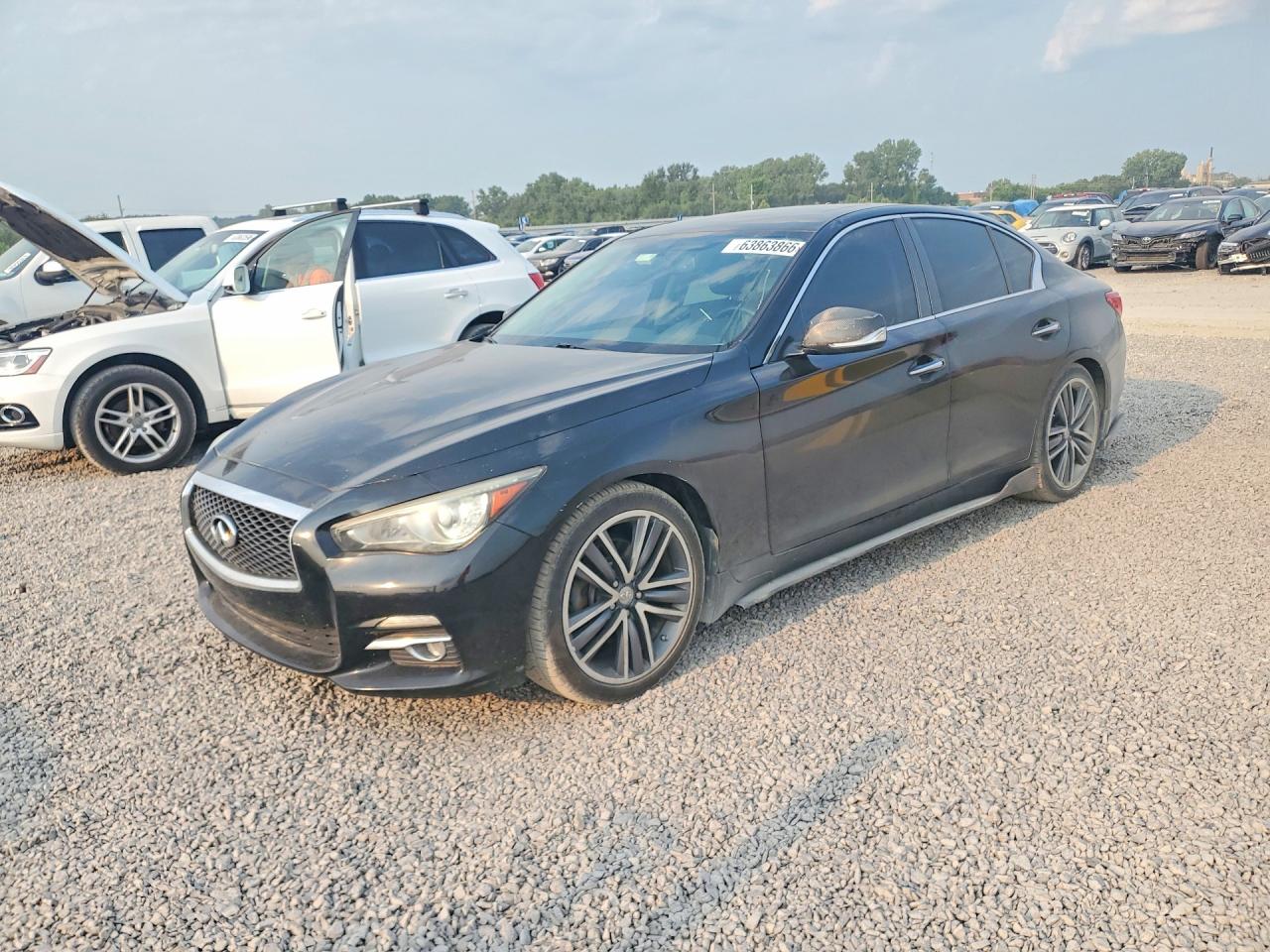2014 Infiniti Q50 Premium Black vin: JN1BV7AR6EM696849