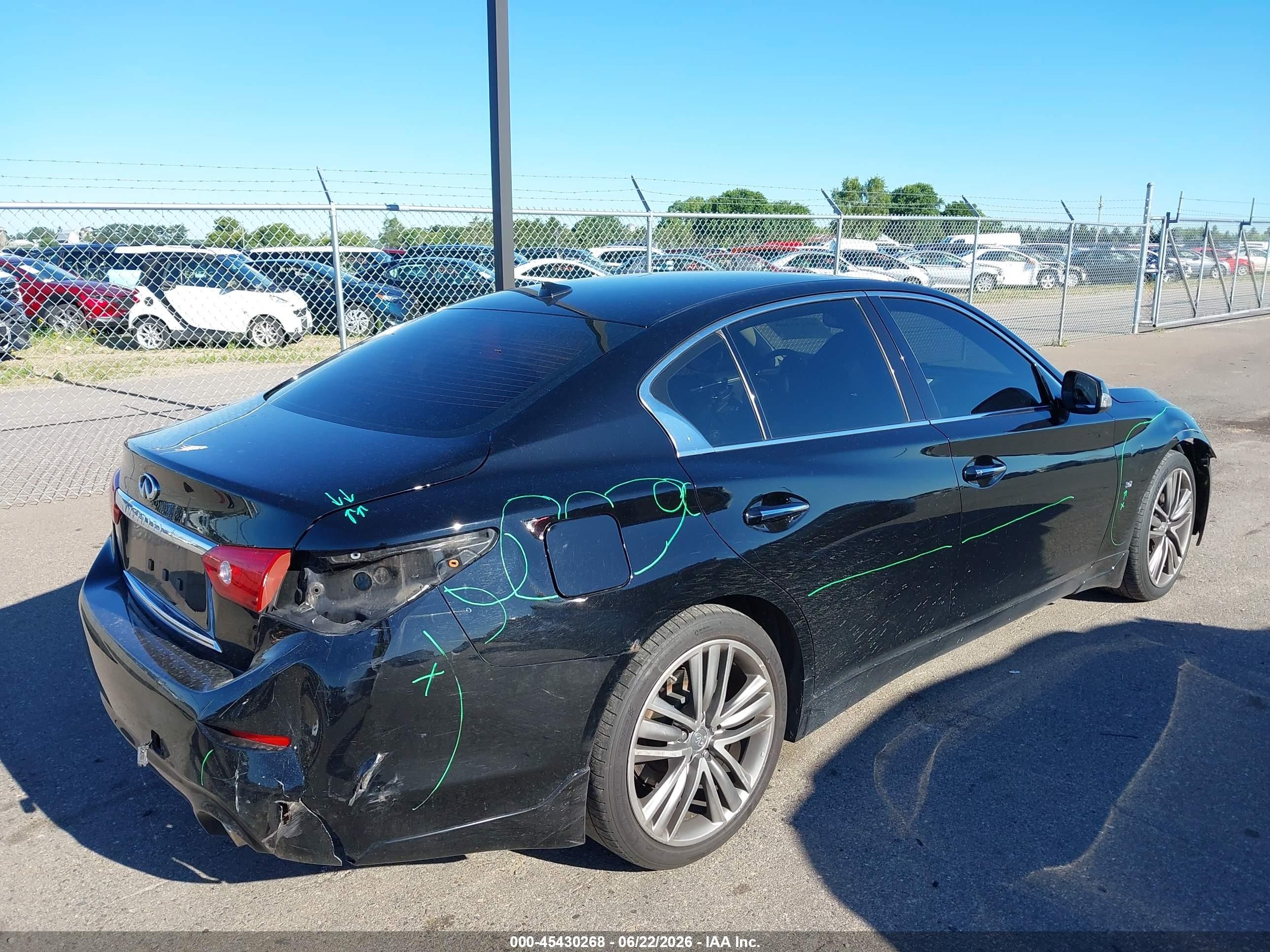 2014 Infiniti Q50 Premium Black vin: JN1BV7AR6EM703038