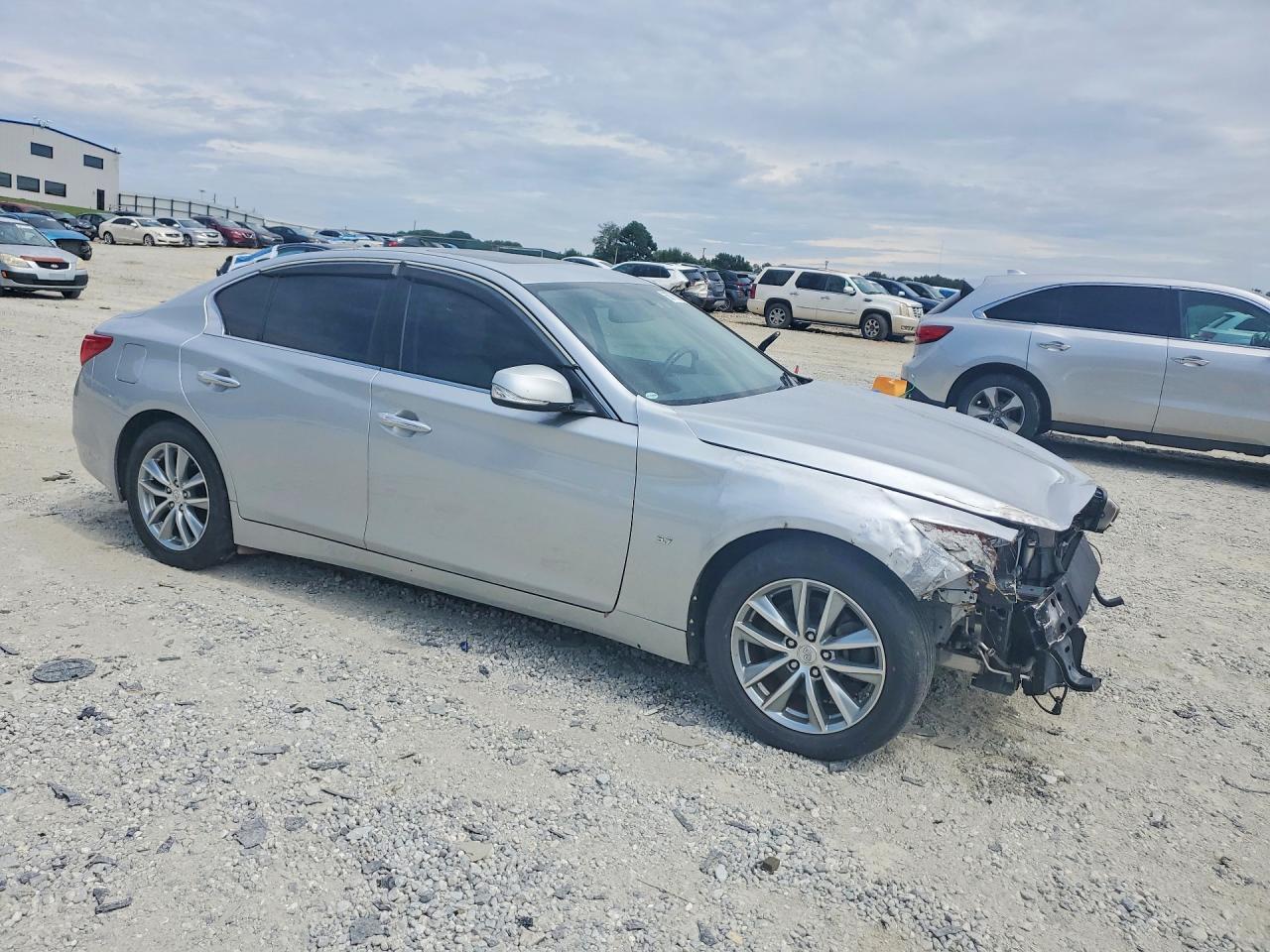 2014 Infiniti Q50 Premium Silver vin: JN1BV7AR6EM703833