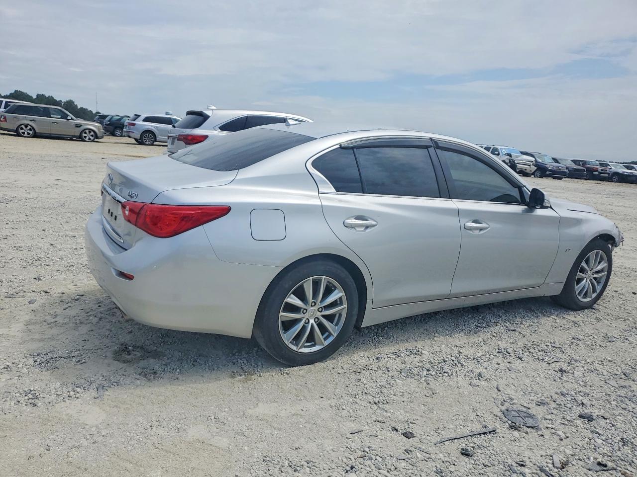 2014 Infiniti Q50 Premium Silver vin: JN1BV7AR6EM703833