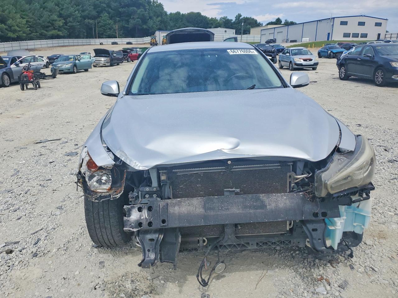 2014 Infiniti Q50 Premium Silver vin: JN1BV7AR6EM703833