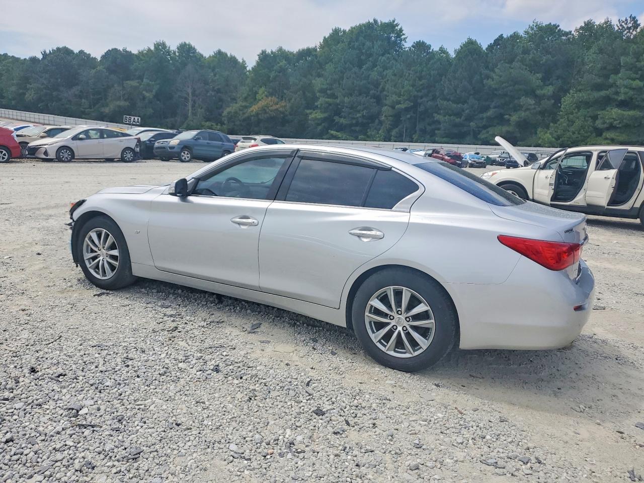2014 Infiniti Q50 Premium Silver vin: JN1BV7AR6EM703833