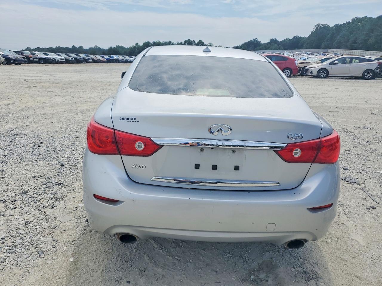 2014 Infiniti Q50 Premium Silver vin: JN1BV7AR6EM703833