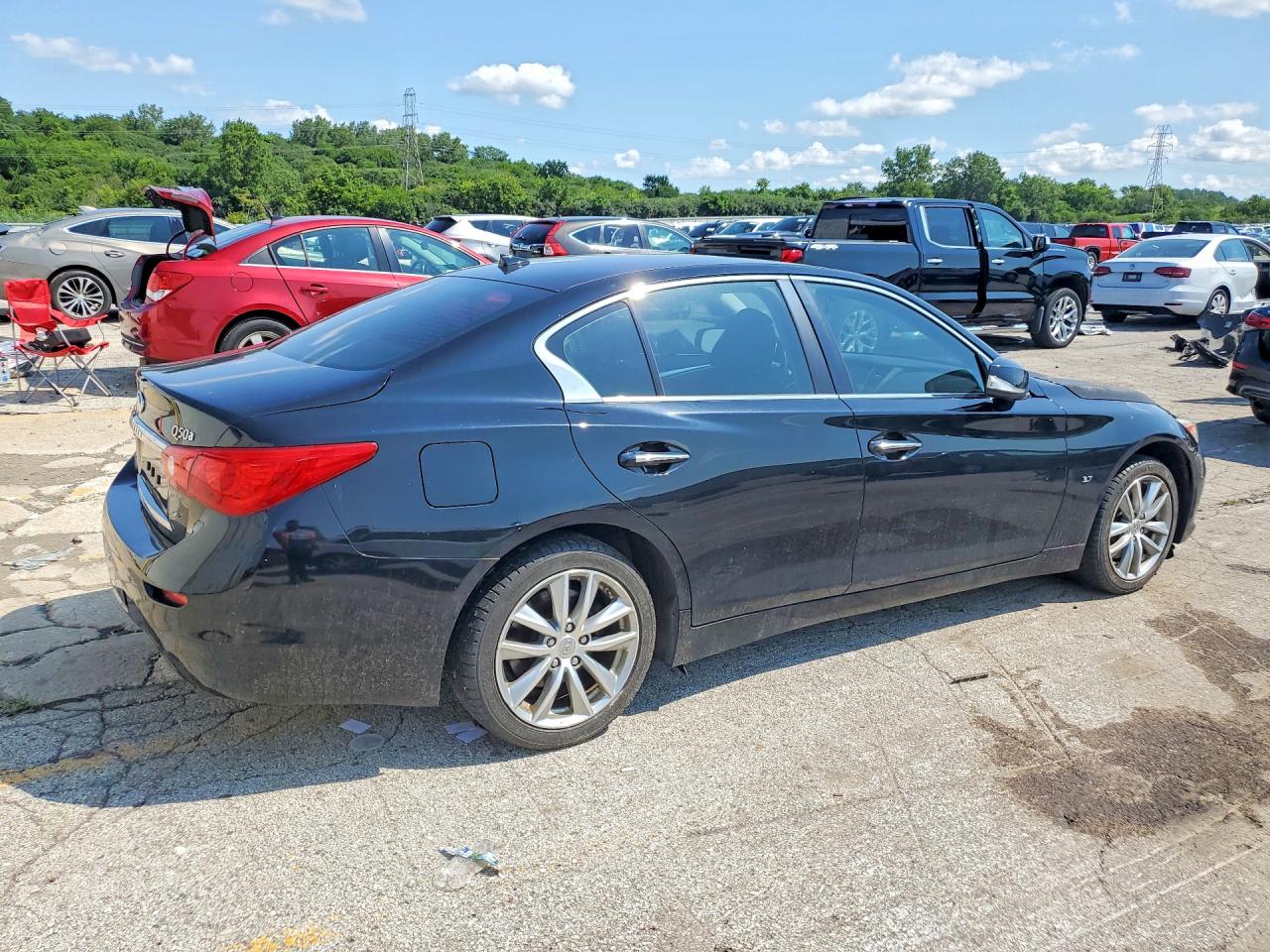 2014 Infiniti Q50 Base Black vin: JN1BV7AR6EM704769
