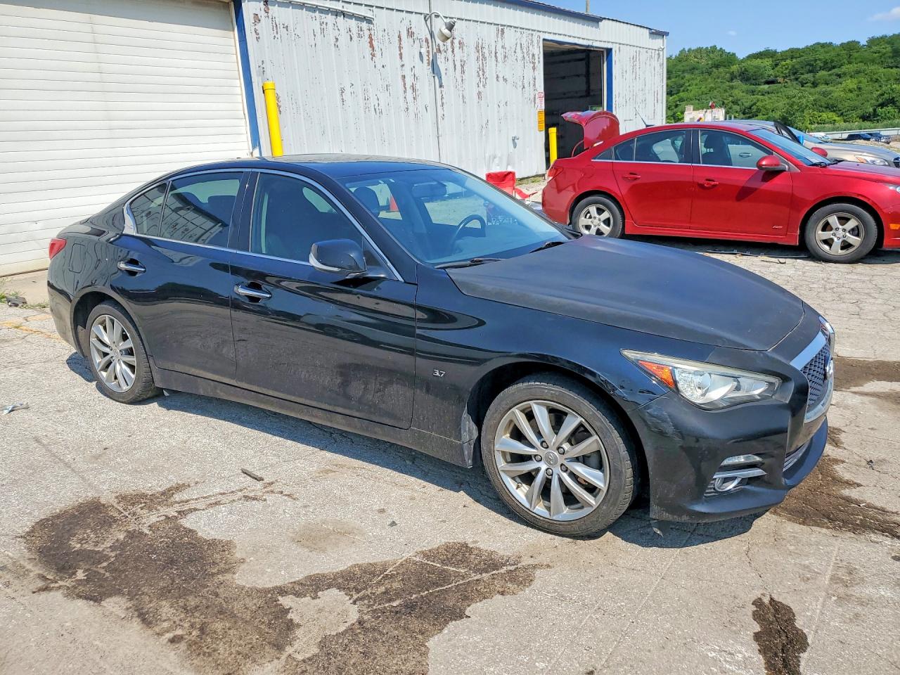 2014 Infiniti Q50 Base Black vin: JN1BV7AR6EM704769