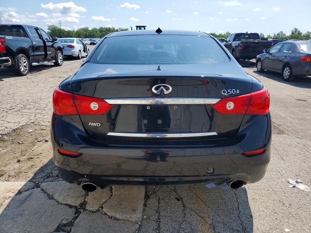 2014 Infiniti Q50 Base Black vin: JN1BV7AR6EM704769