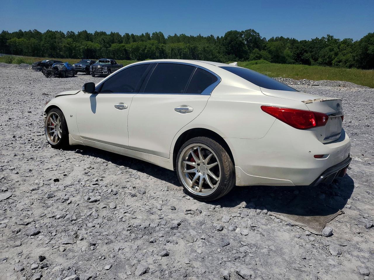 2014 Infiniti Q50 Sport White vin: JN1BV7AR6EM706859