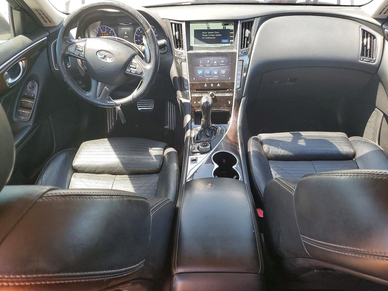 2014 Infiniti Q50 Sport White vin: JN1BV7AR6EM706859