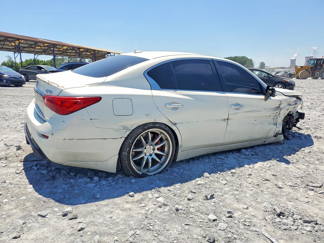 2014 Infiniti Q50 Sport White vin: JN1BV7AR6EM706859