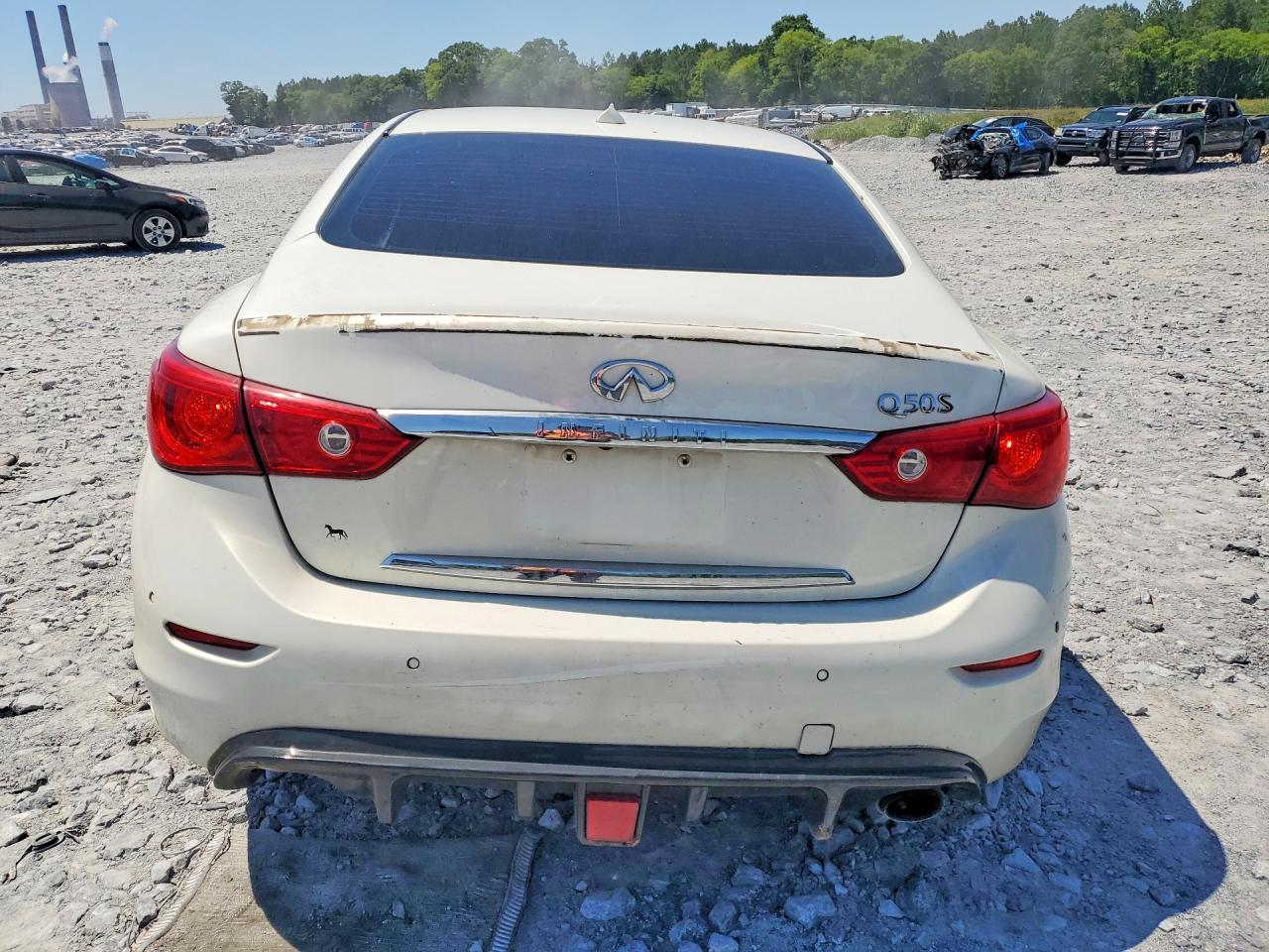 2014 Infiniti Q50 Sport White vin: JN1BV7AR6EM706859