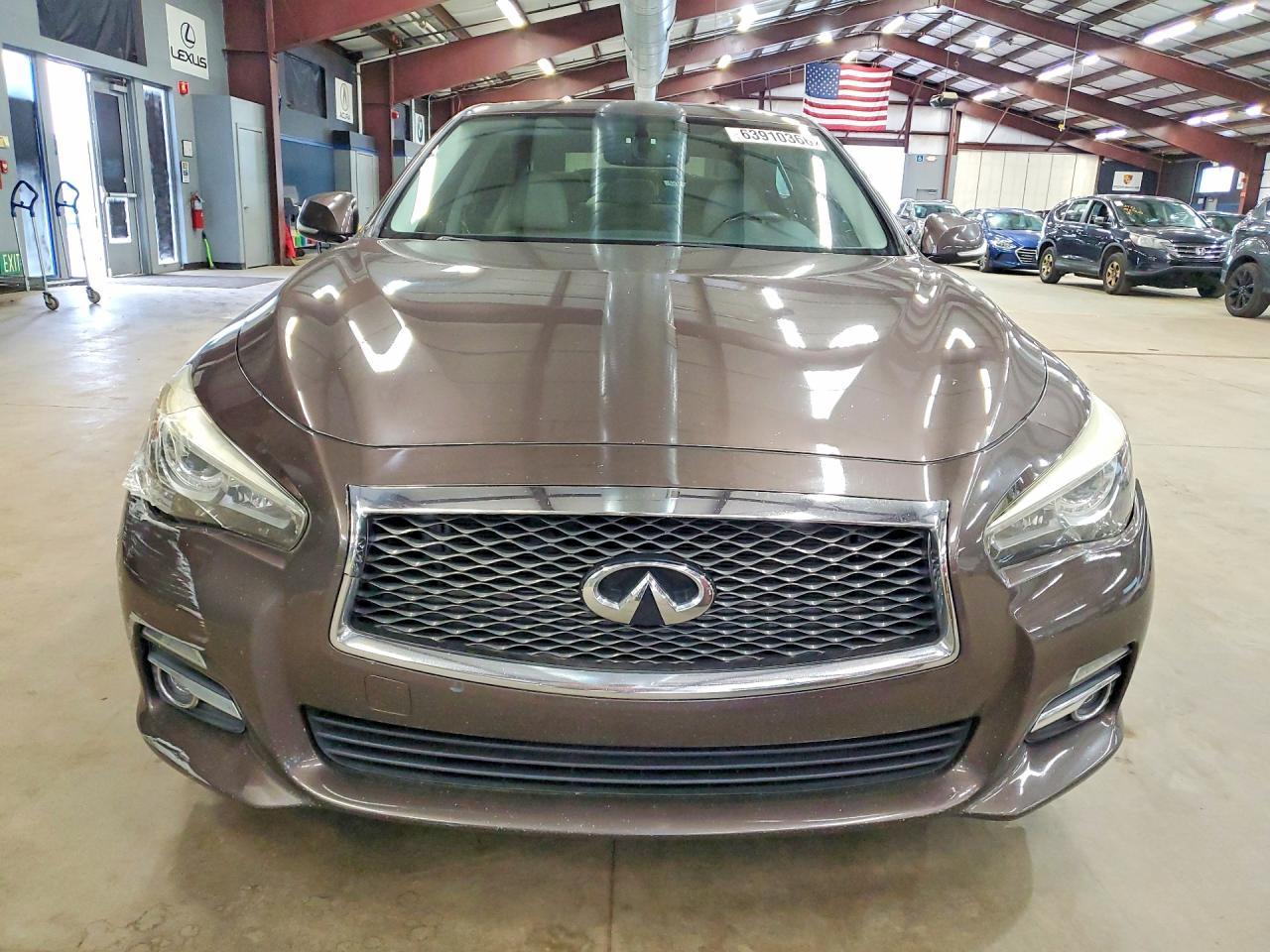 2015 Infiniti Q50 Premium Brown vin: JN1BV7AR6FM394589